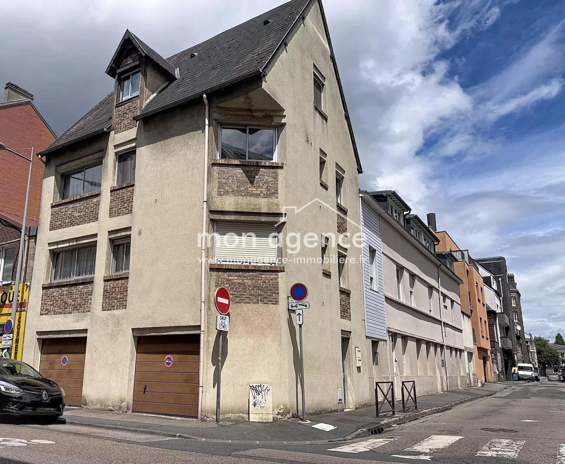 Rouen 76100, appartement T4 duplex + appartement T2 et deux garages
