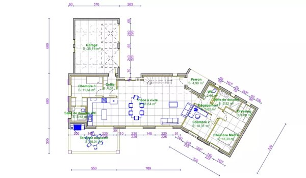 5 ROOMS VILLA of 146m² PLASCASSIER — photo 3