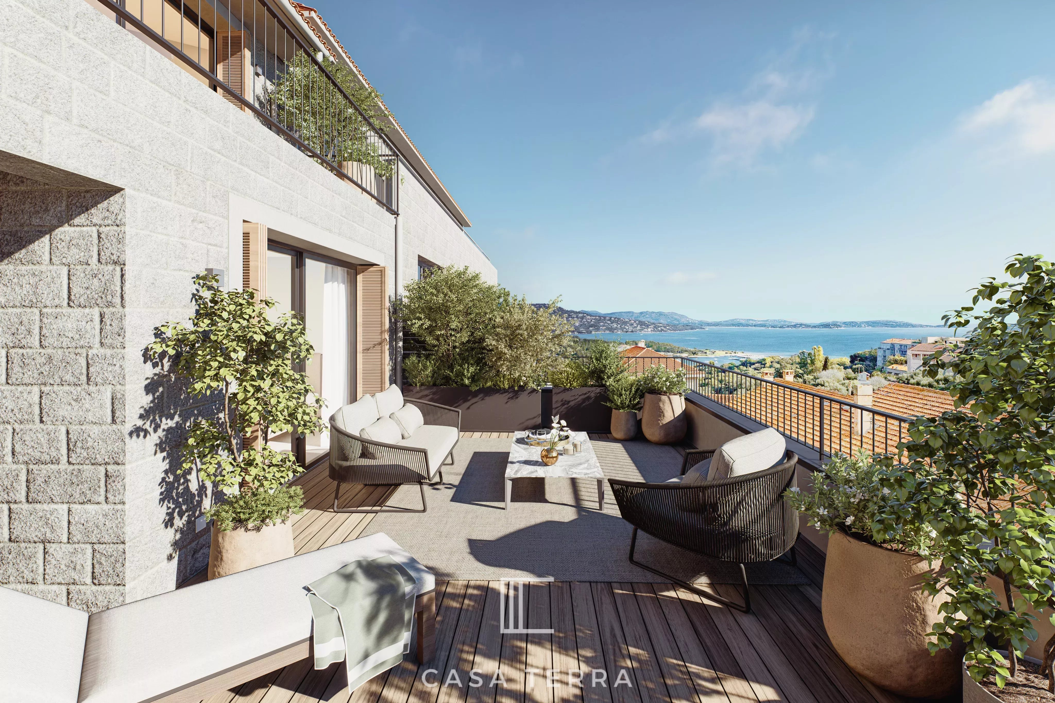 LE TROUBADOUR - Penthouse de 4 pièces avec vue mer / Porto-Vecchio Centre