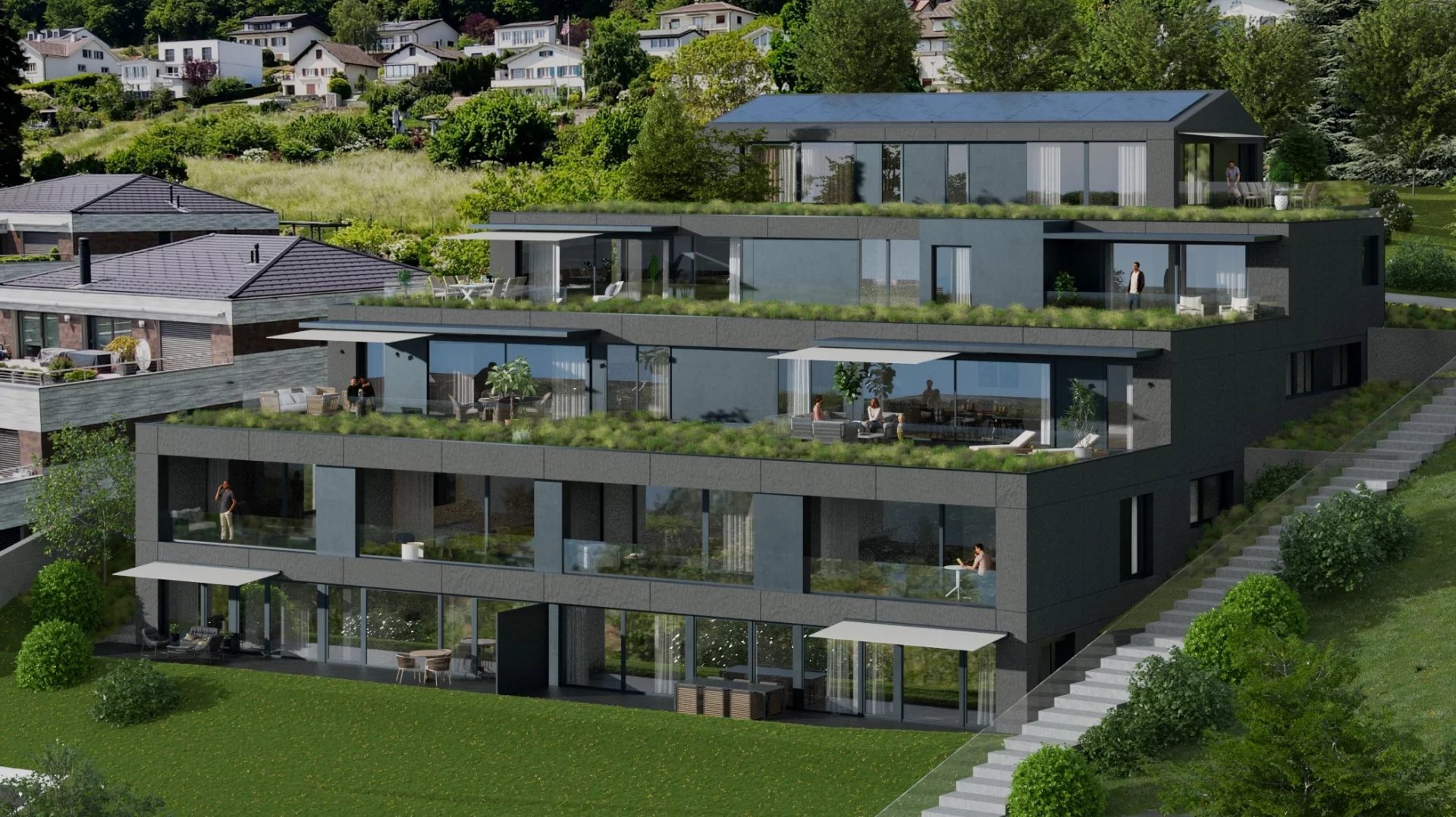 Duplex 4.5 pièces avec vue lac et alpes