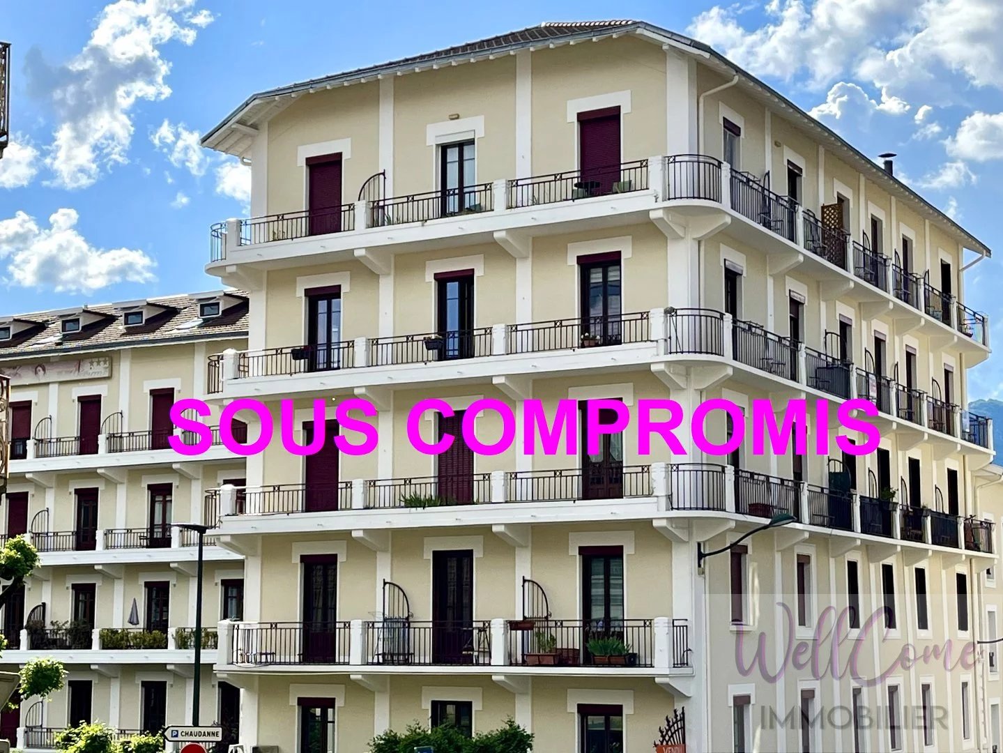 Aix Les Bains appartement T3  de 56 m² avec balcon et cave