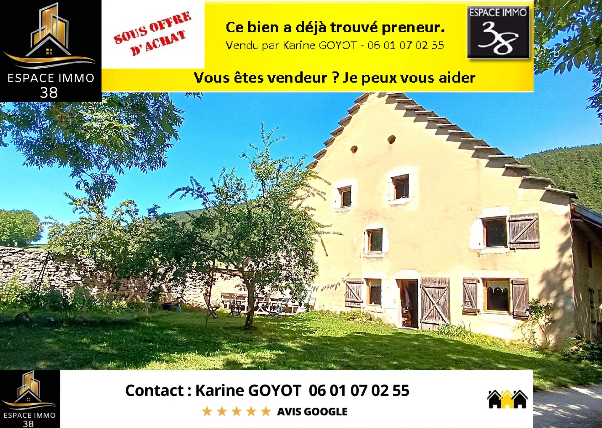 Agence immobilière de ESPACE'IMMO 38