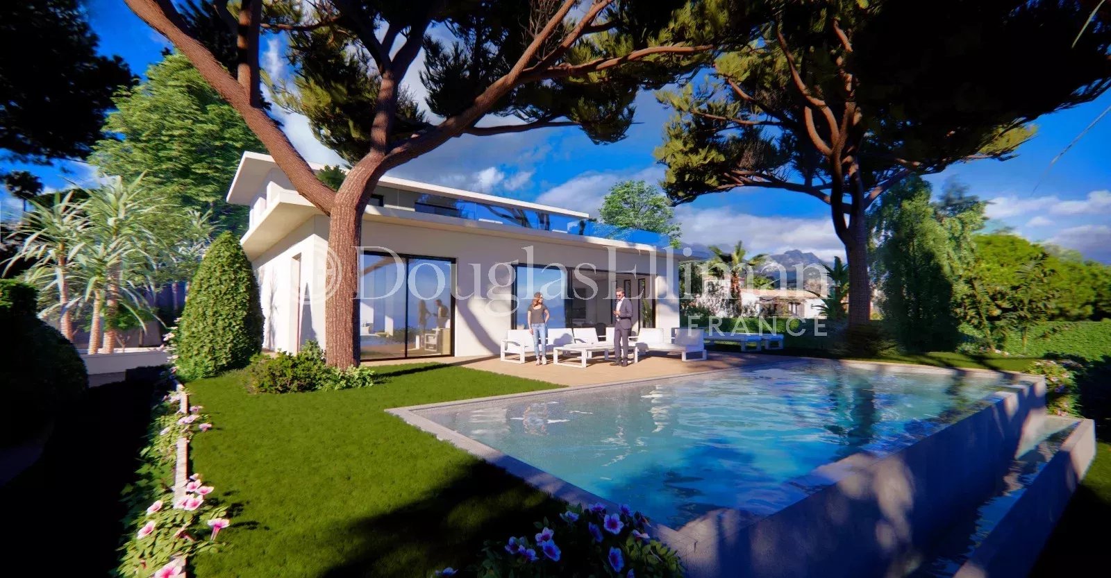 ROQUEBRUNE-CAP-MARTIN – Villa contemporaine avec vue mer dégagée. - Image nᵒ2