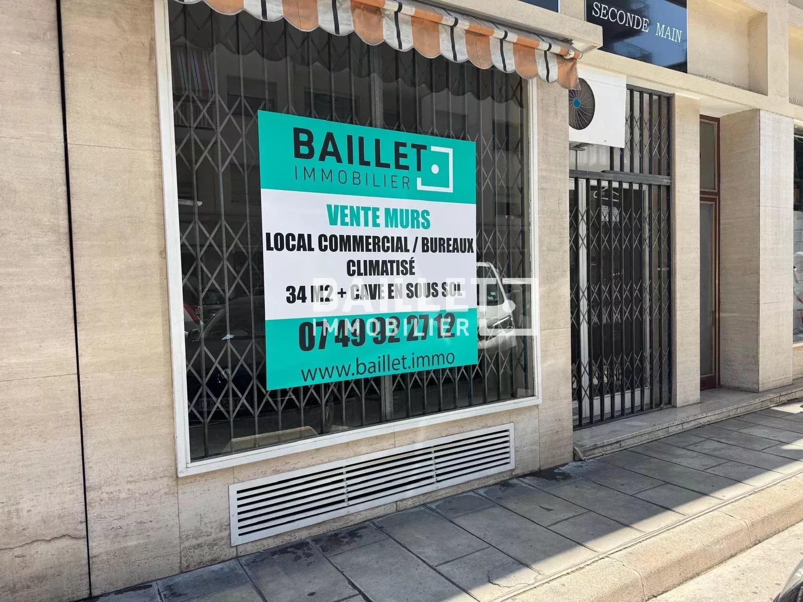 MURS LOCAL COMMERCIAL 34 M2 NICE LE PORT