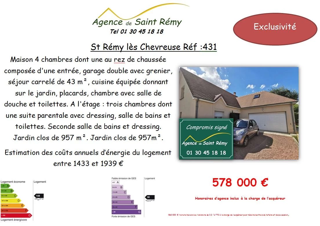 Vente Maison Saint-Rémy-lès-Chevreuse