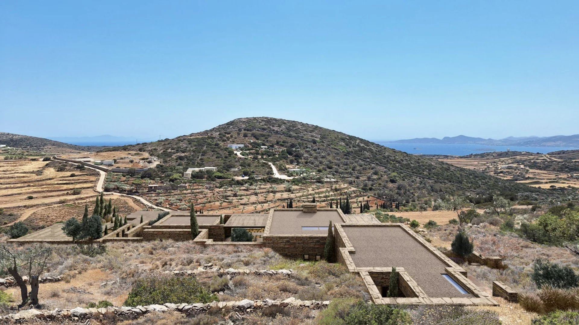 FOR SALE – REVISED PRICE FOR AN OUTSTANDING PROJECT IN PAROS – LAND WITH PRESTIGIOUS ARCHITECTURAL PLANS