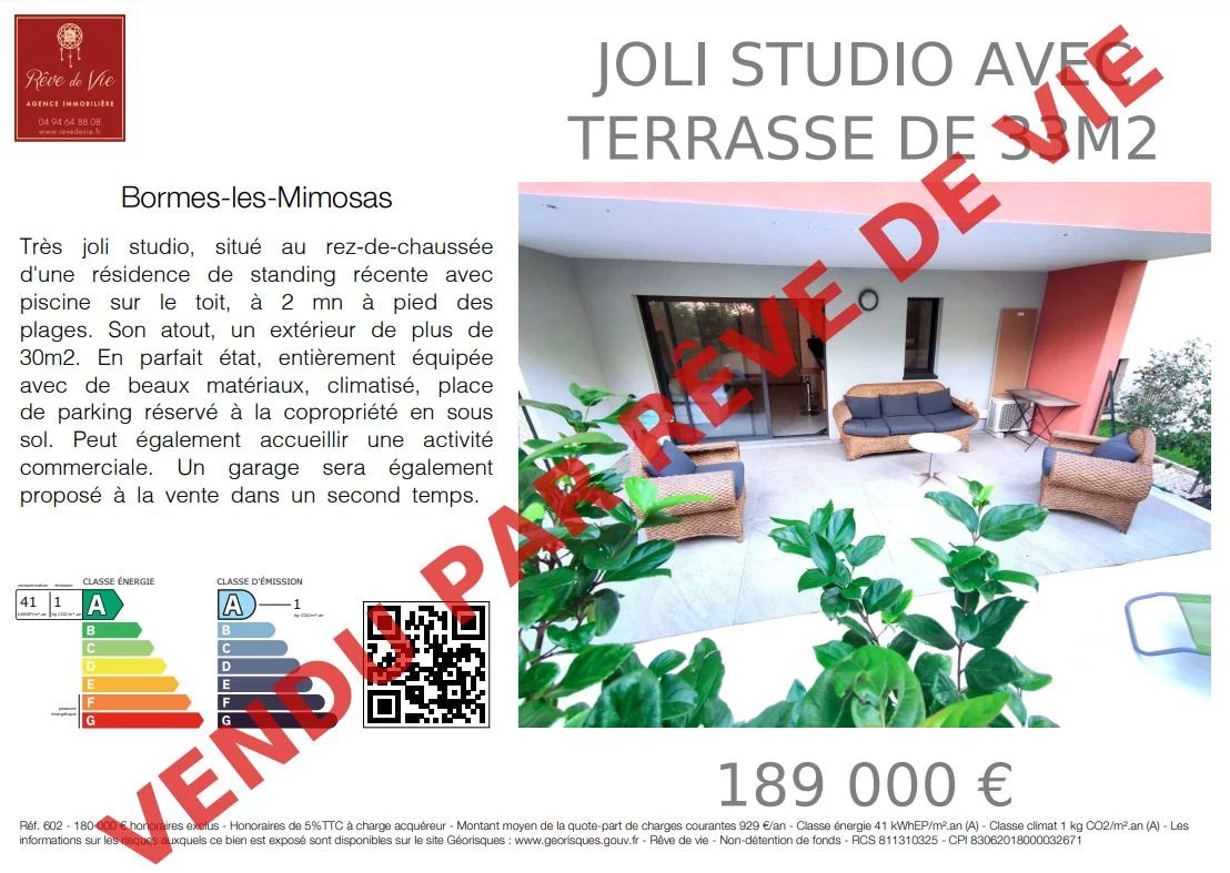 Vente Appartement Bormes-les-Mimosas