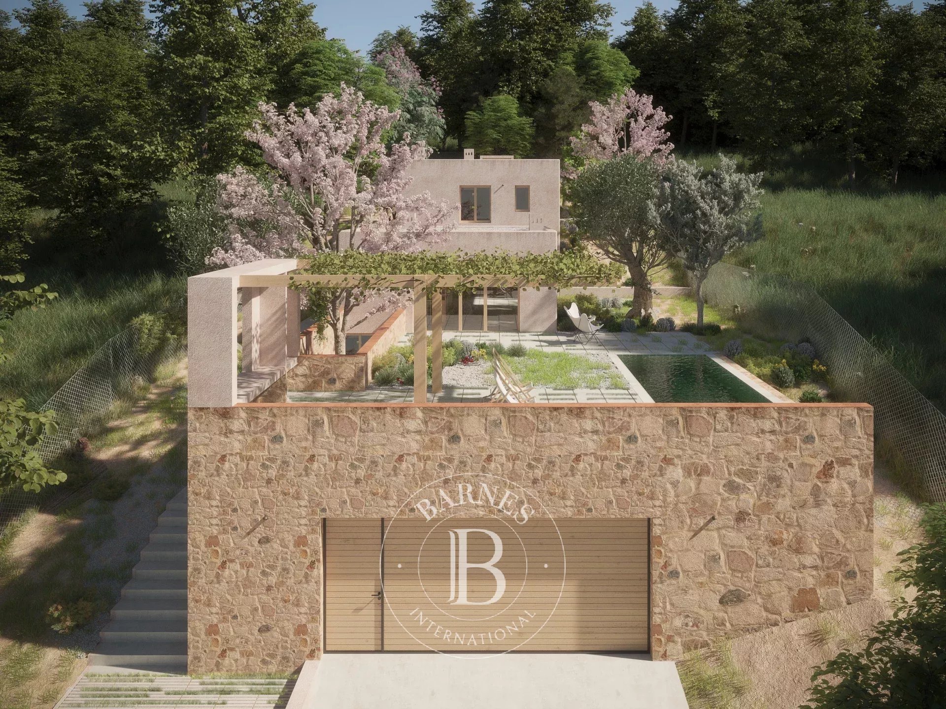 Exclusive project of bioclimatic contemporary style villa with sea views in Calonge, Costa Brava - picture 1