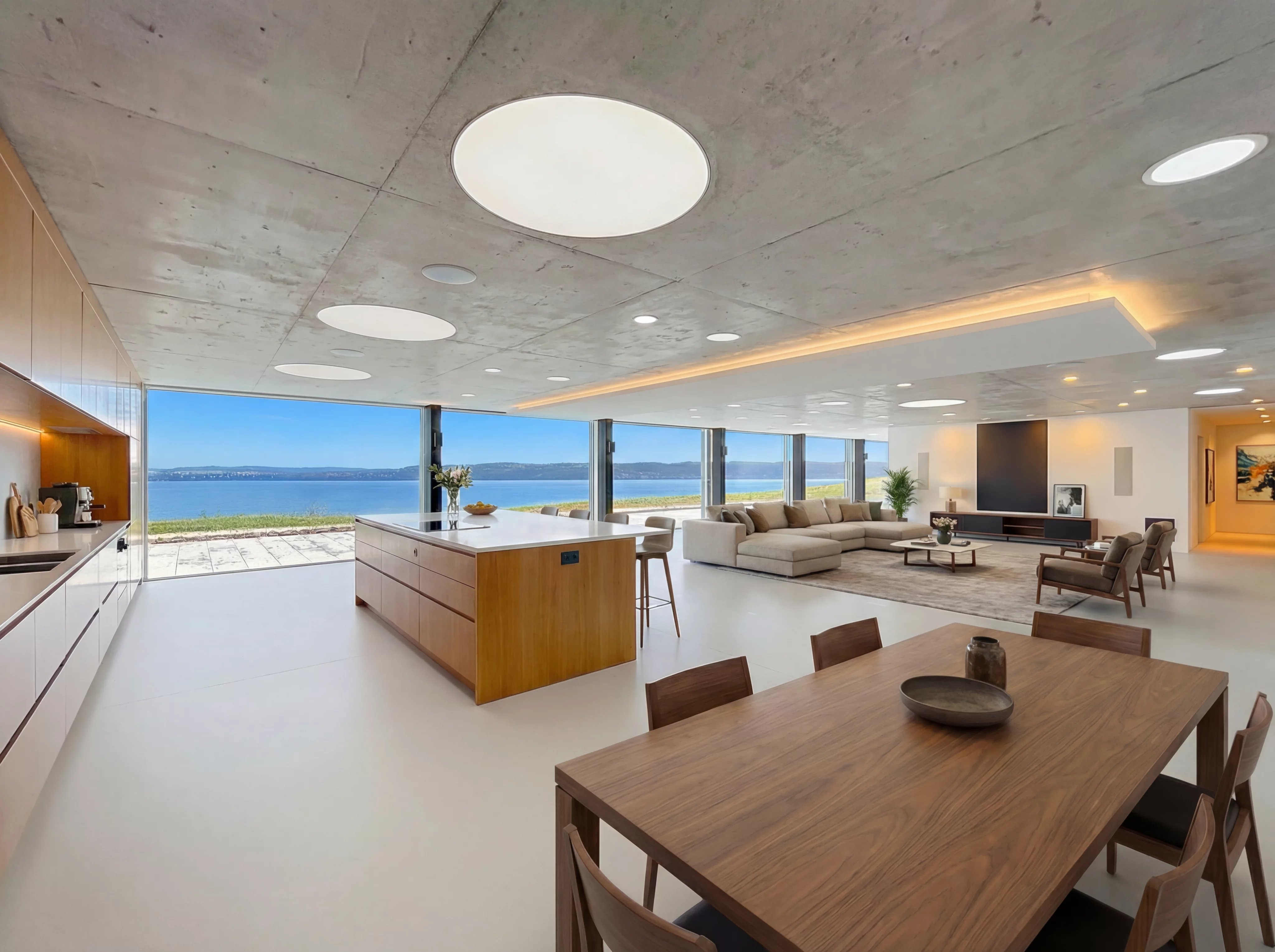 Propriété contemporaine de 600 m² avec vue panoramique sur le lac