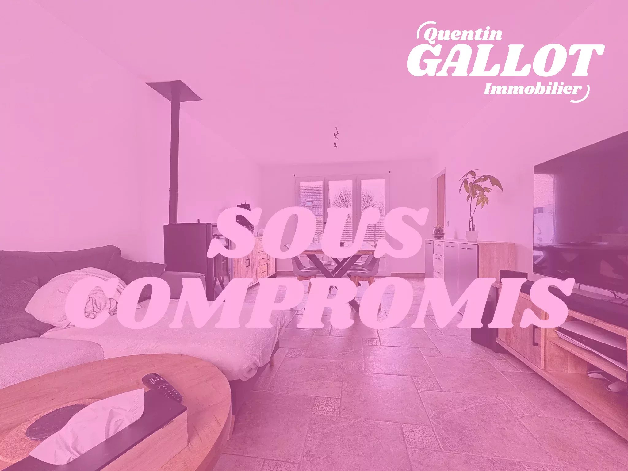 Maison semi-individuelle avec garage et jardin sud-ouest