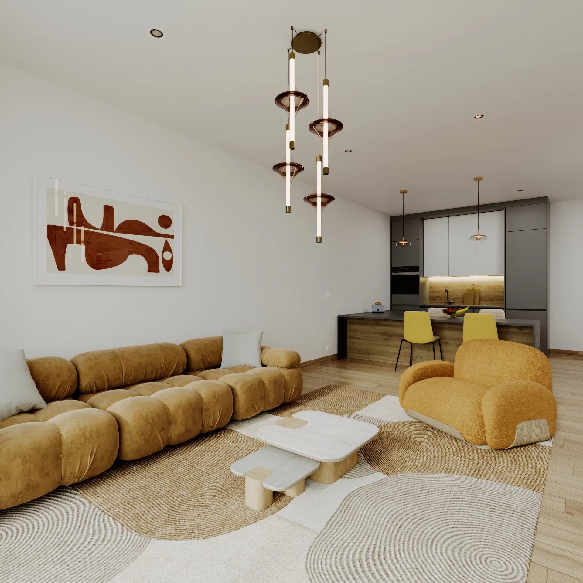 Appartement de 2.5 pièces à Corcelles avec vue lac et alpes