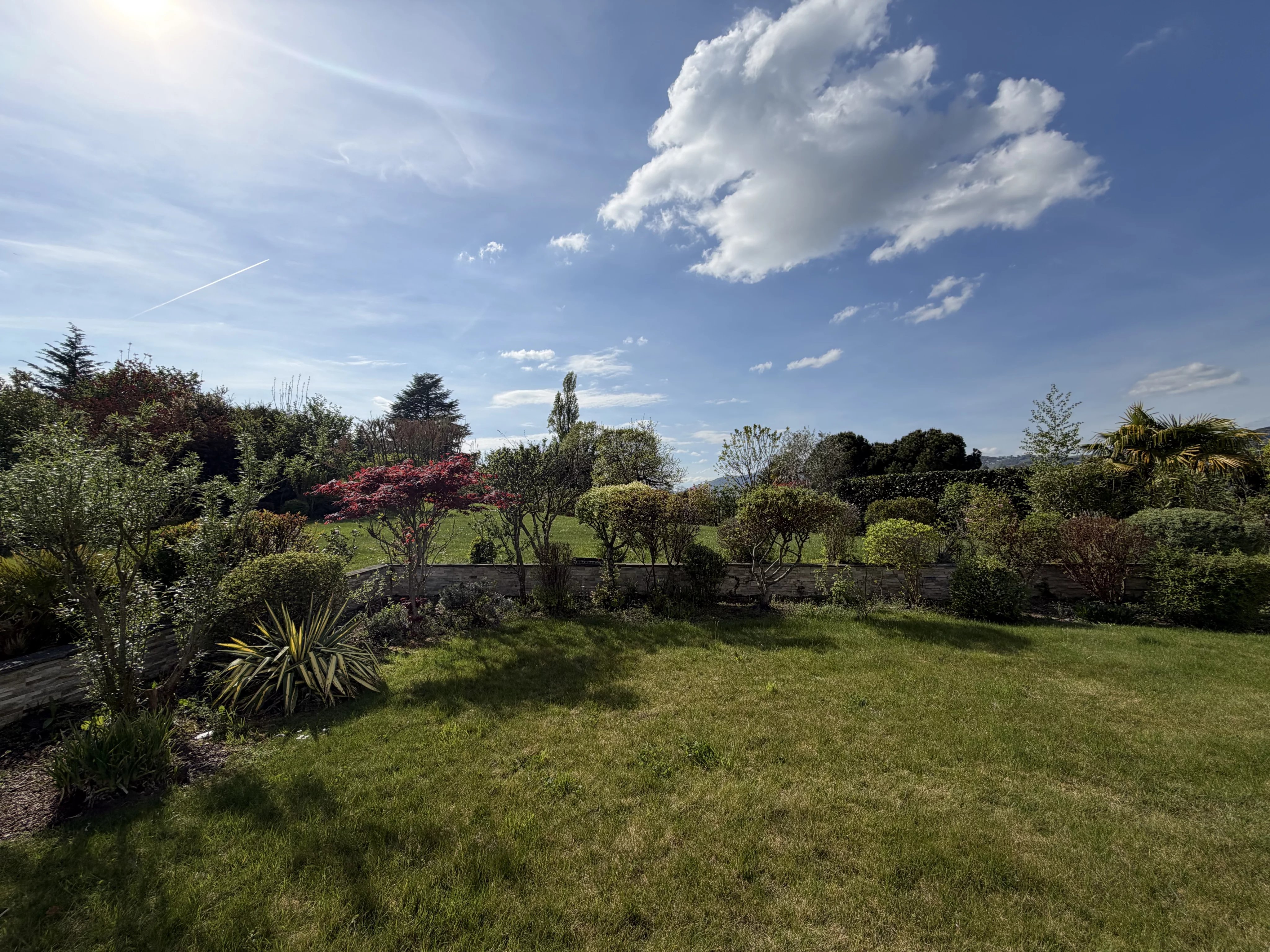 Villa individuelle contemporaine sur belle et grande parcelle