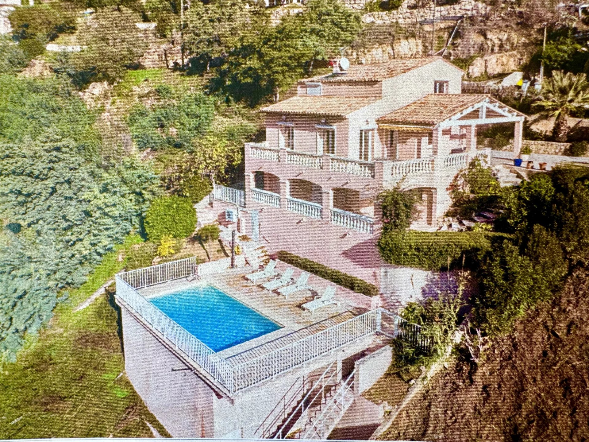 MANDELIEU CAPITOU VENTE VILLA VUE MER CALME ABSOLU