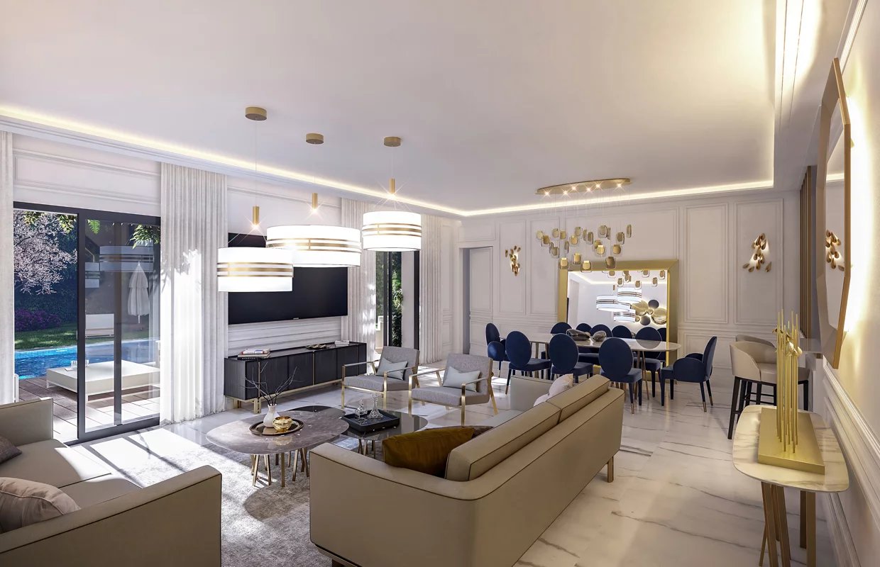 LUXUEUX DUPLEX AVEC JARDIN ET PISCINE PRIVATIVE AU CAP D'ANTIBES