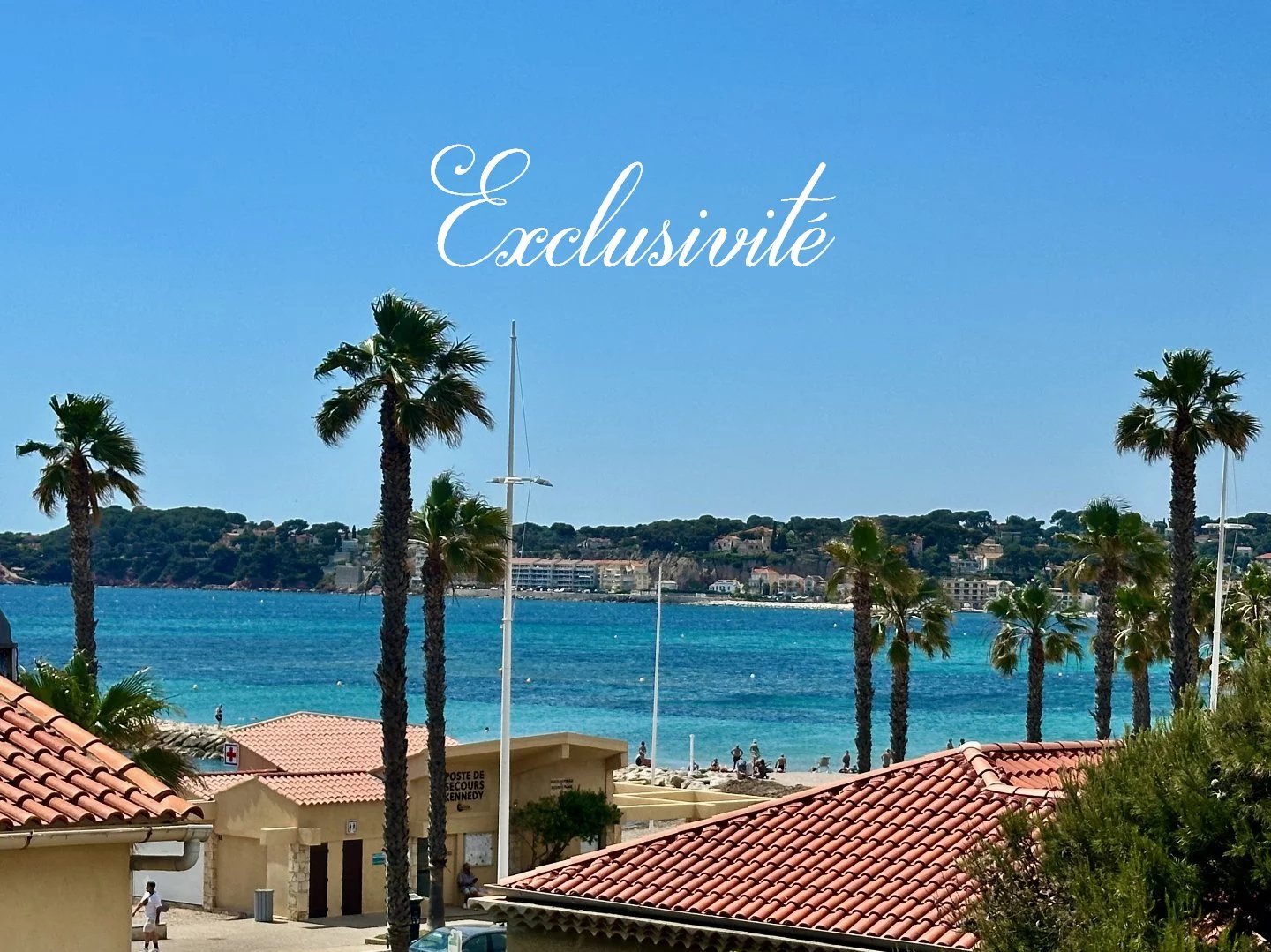 Six-Fours les Plages, à quelques pas de la plage de Bonnegrâce, T2 + parking vue mer