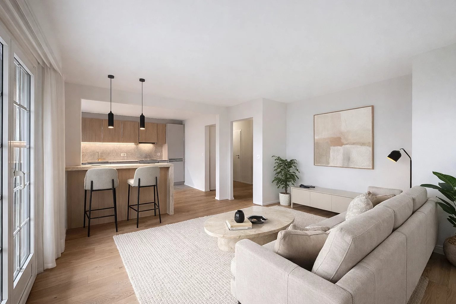 Vue sur le Léman à quelques minutes du funiculaire !