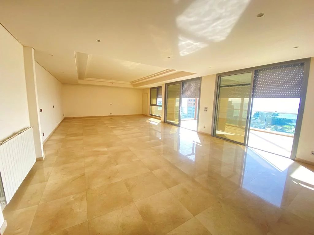 Waterfront City Dbayeh/ Apartment with Roof for Sale/ Panoramic View.