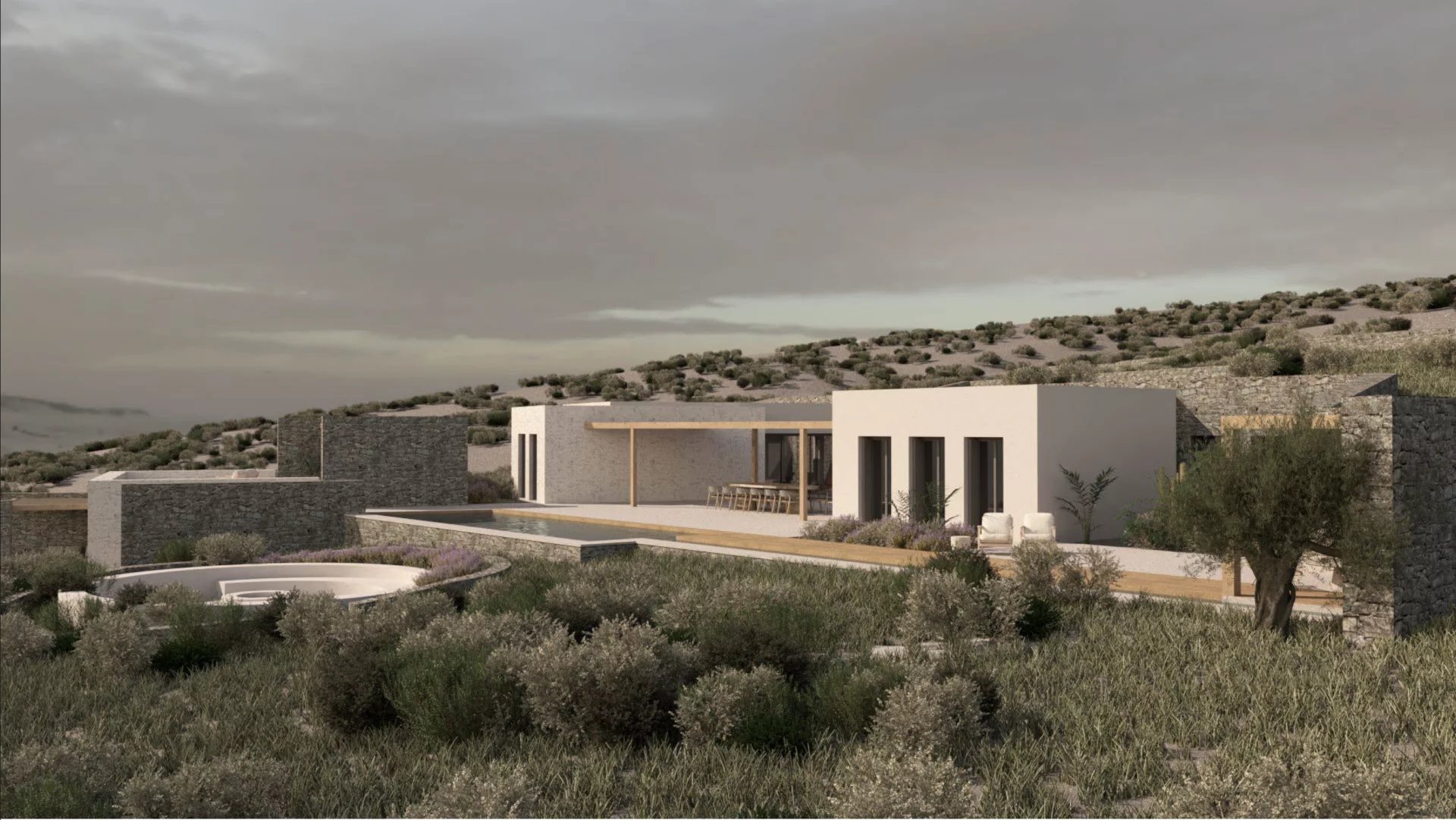 FOR SALE - VILLA WITH SEA VIEW, SWIMMING POOL AND GUEST HOUSE - ISLAND OF PAROS