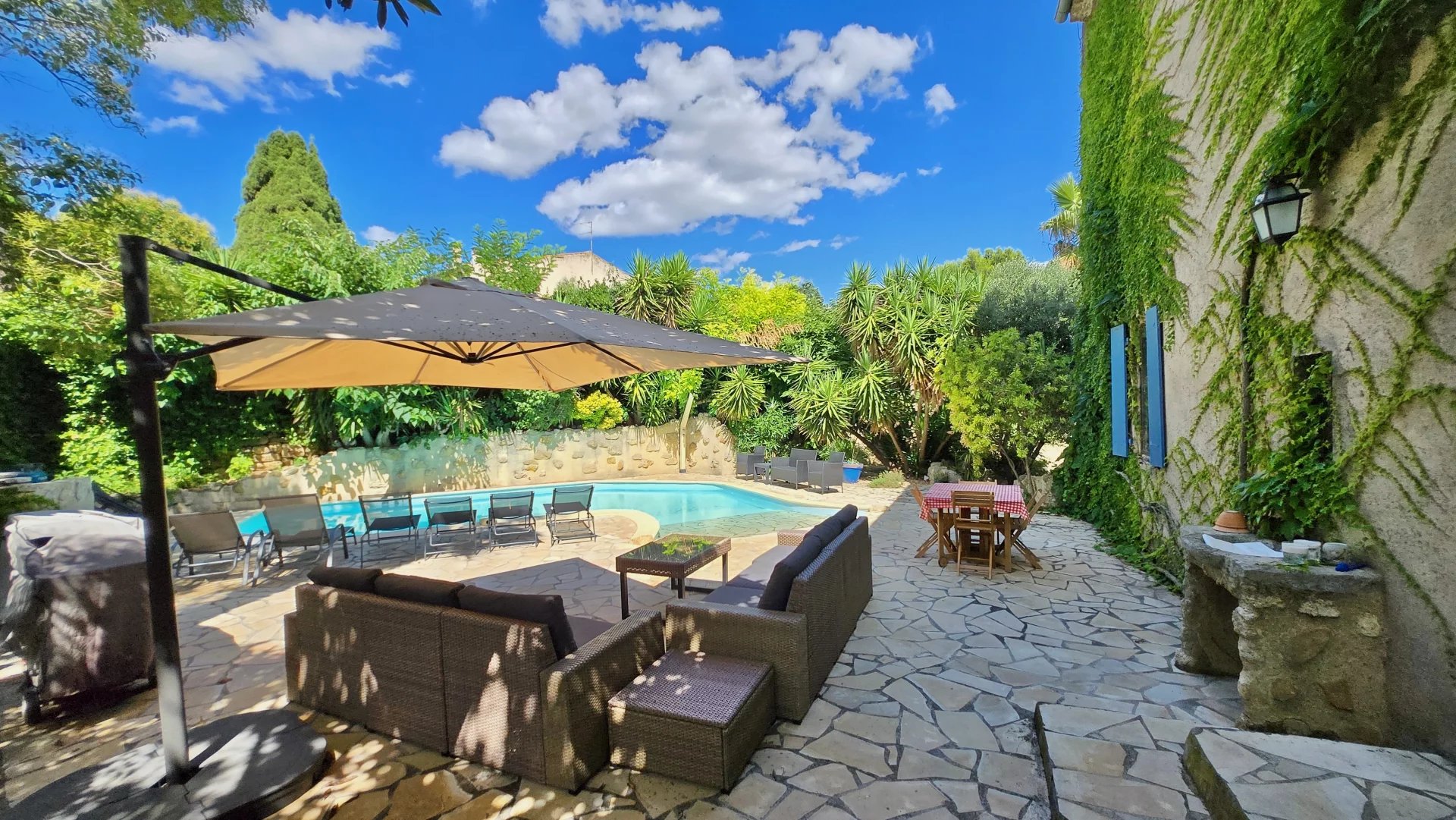 Elegant 6-Bedroom Maison de Maître with Pool, Garden & Barn Near Pézenas