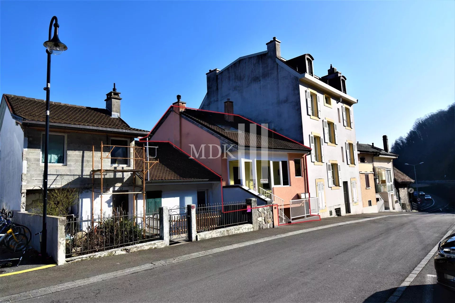 Maison de deux appartements avec vue sur le lac