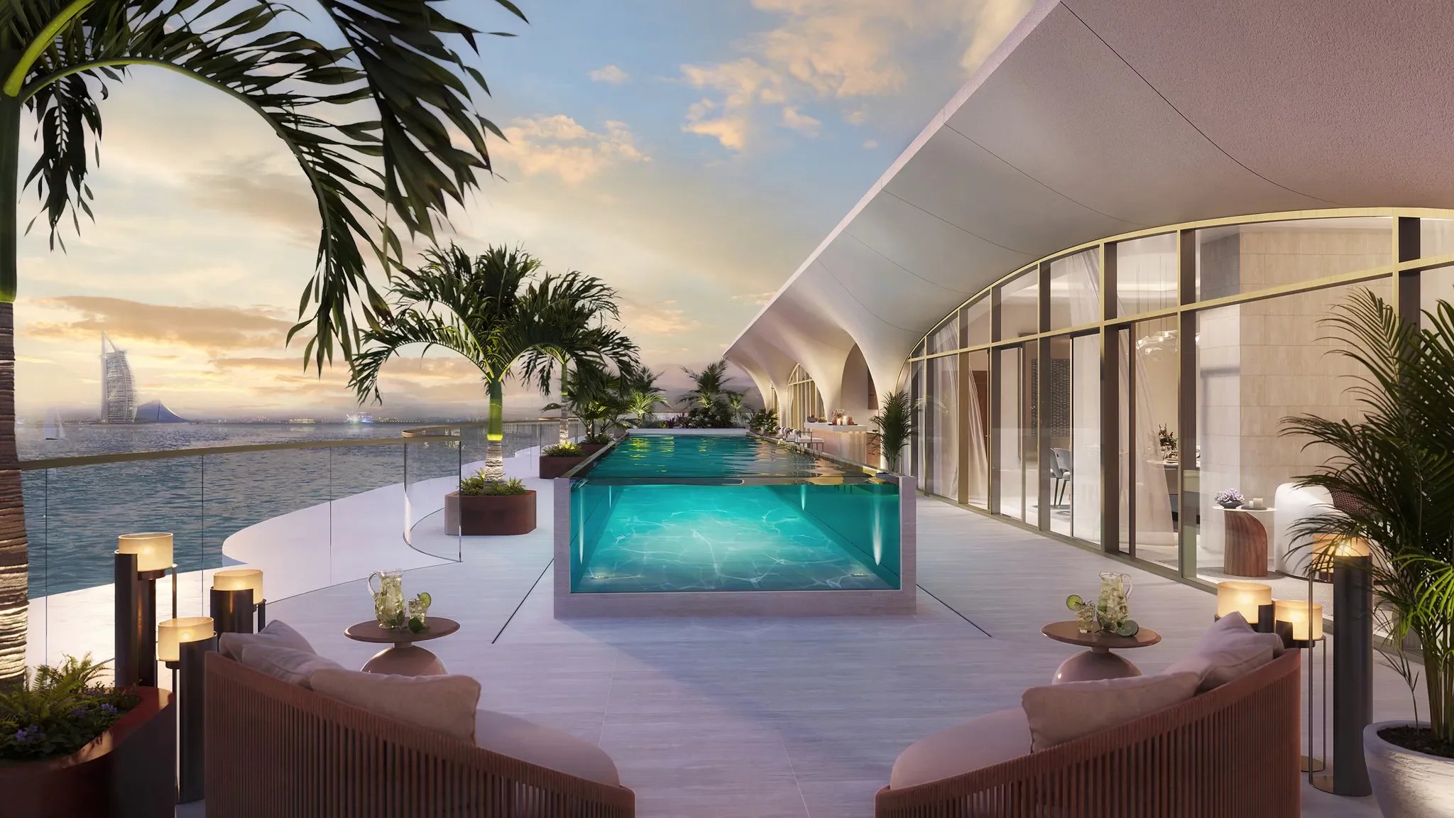 Unité de coin duplex de 4 chambres à Ocean House Palm Jumeirah