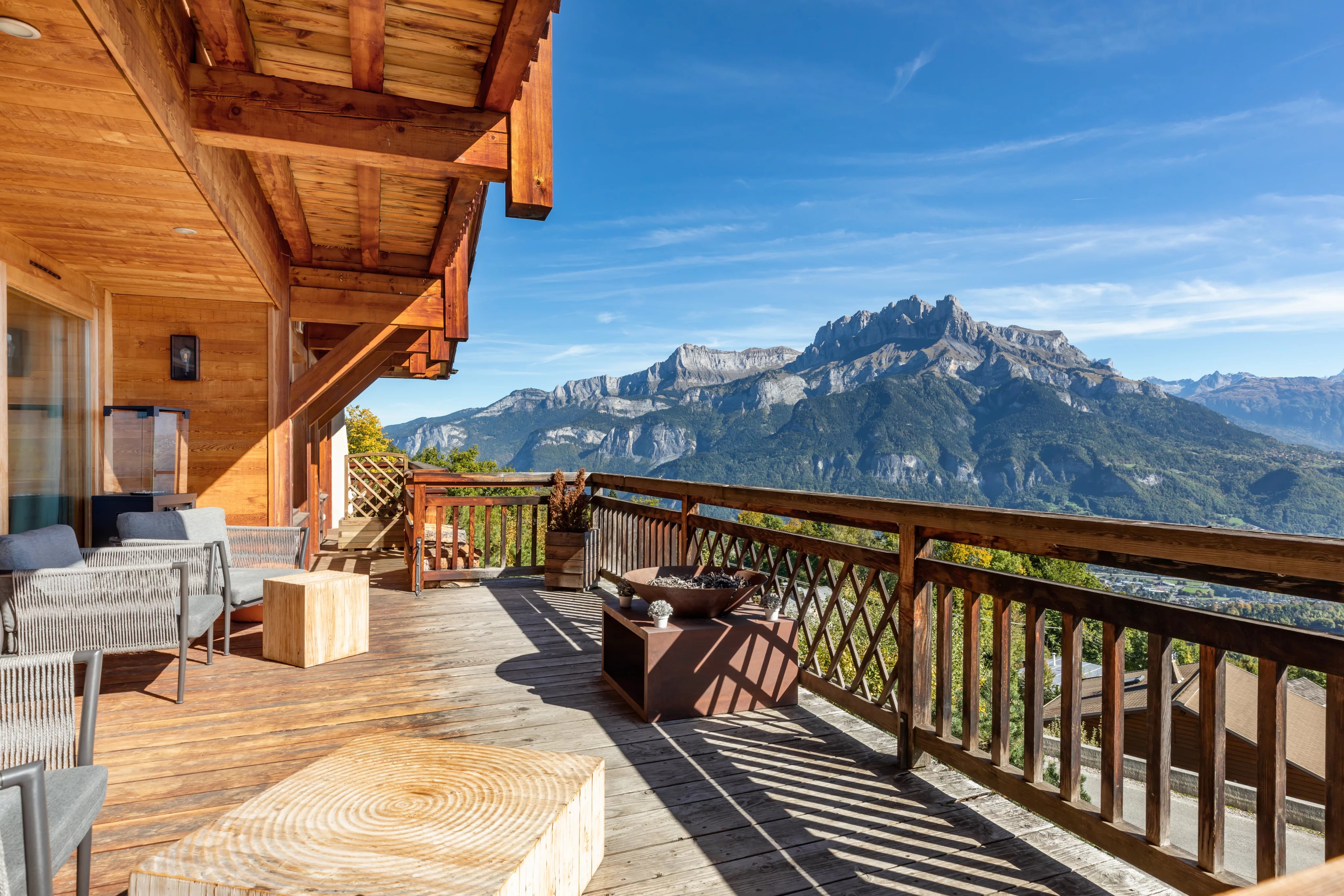 Splendide chalet avec vue extraordinaire sur le Mont-Blanc