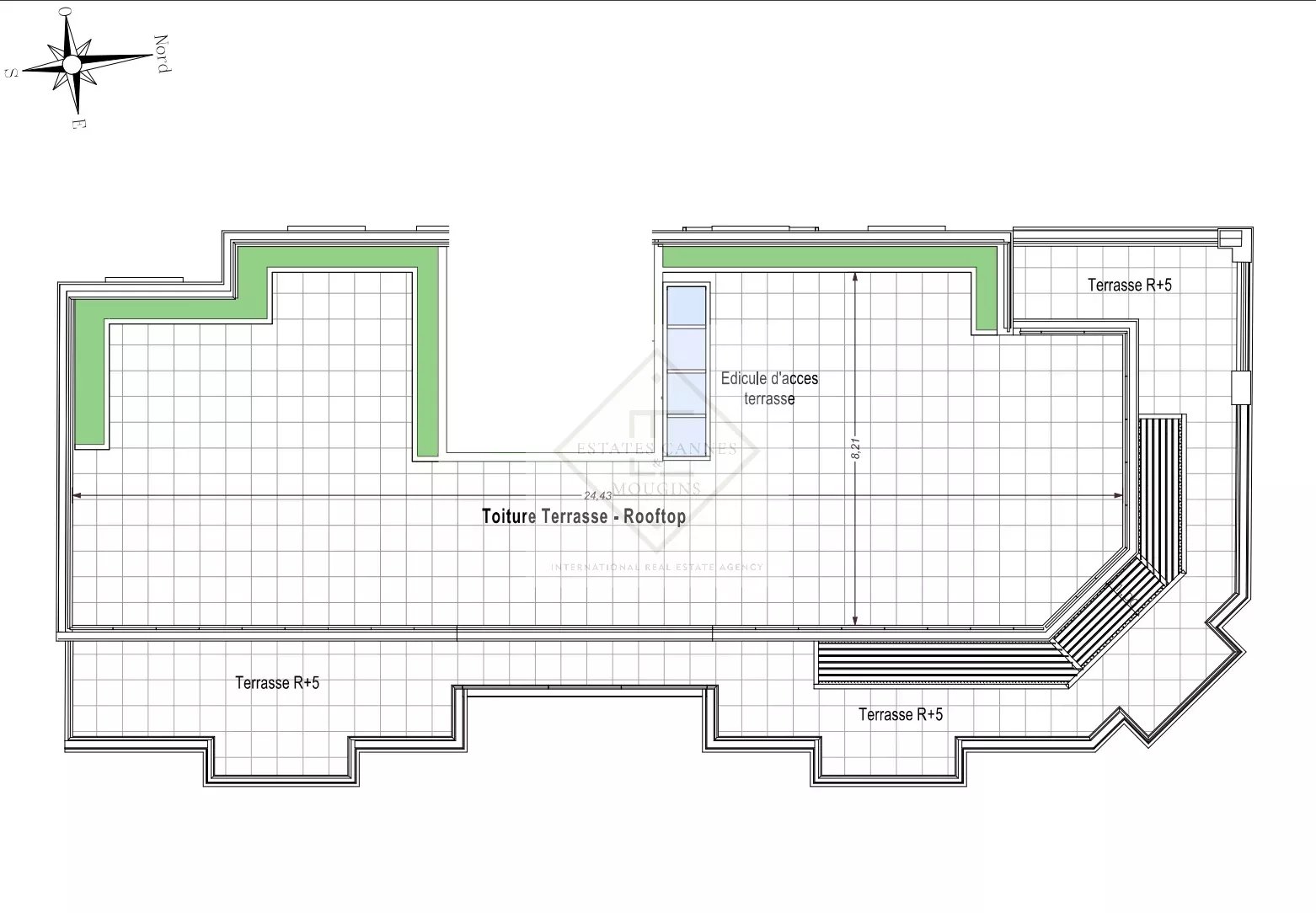 Juan-les-Pins – Rooftop 401 m² – terrasse 233 m² — photo 8