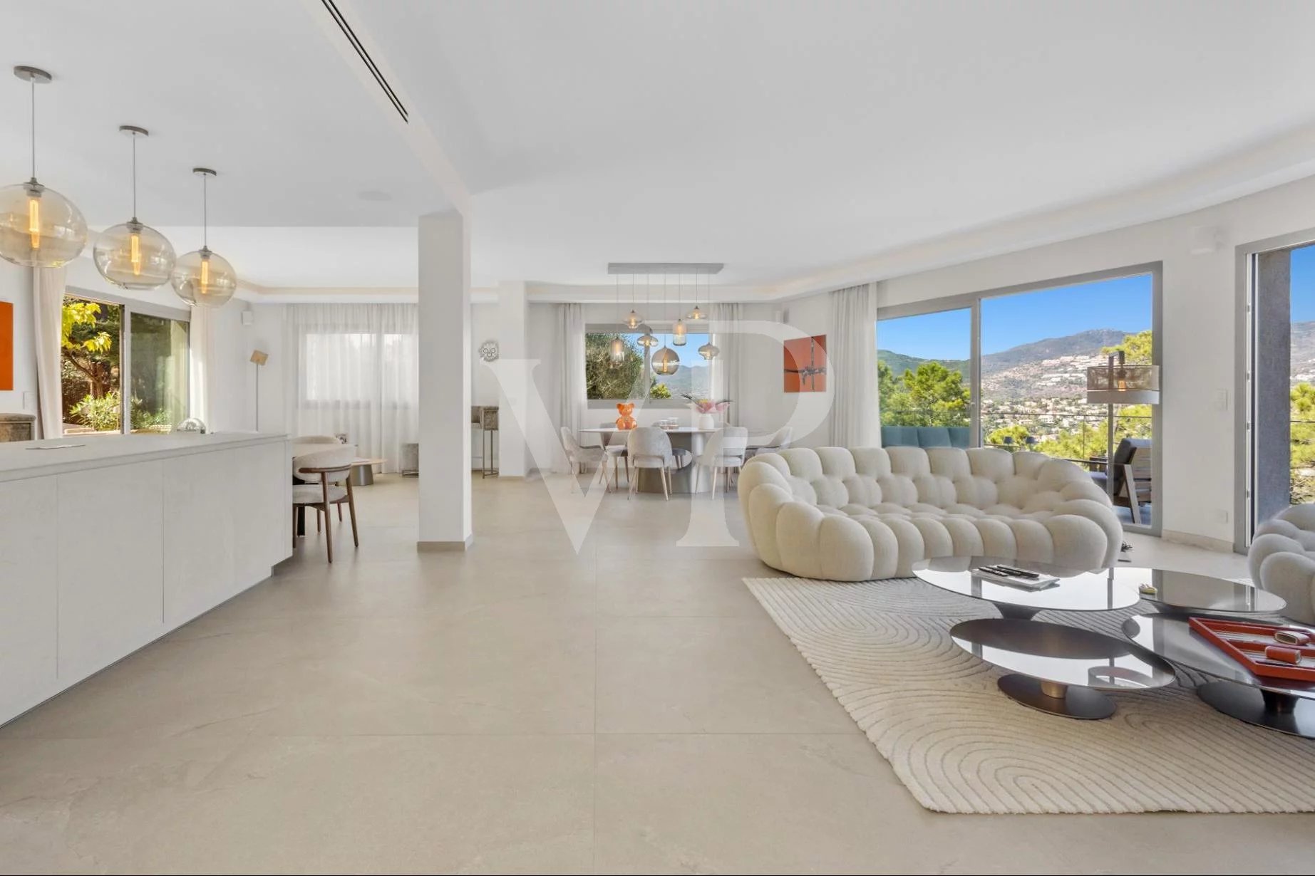 Near Cannes —  Contemporary Elegance with Sea View