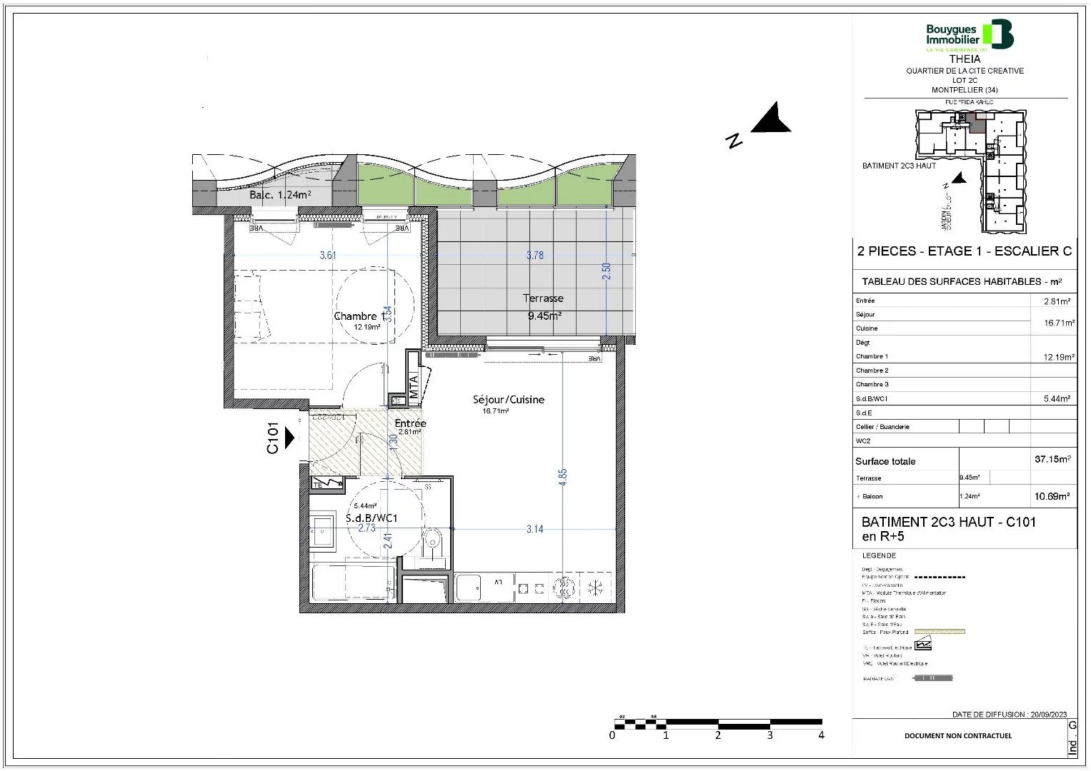 MONTPELLIER/CITE CREATIVE - 2 PIECES
