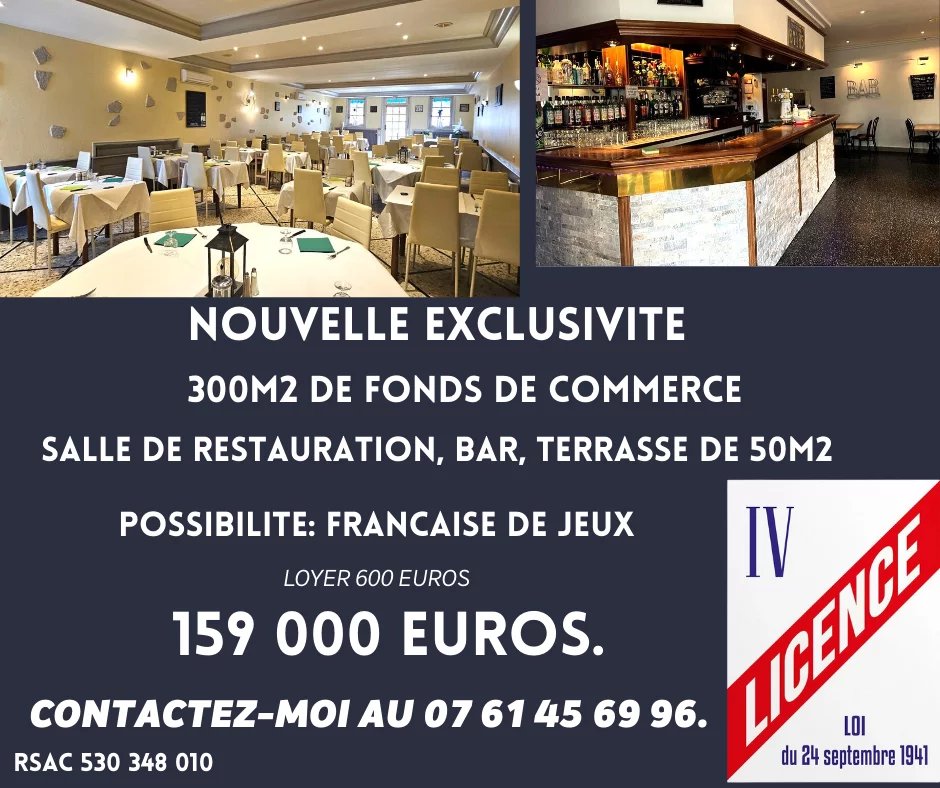 Vente Fonds de commerce Saint-Jean-le-Vieux