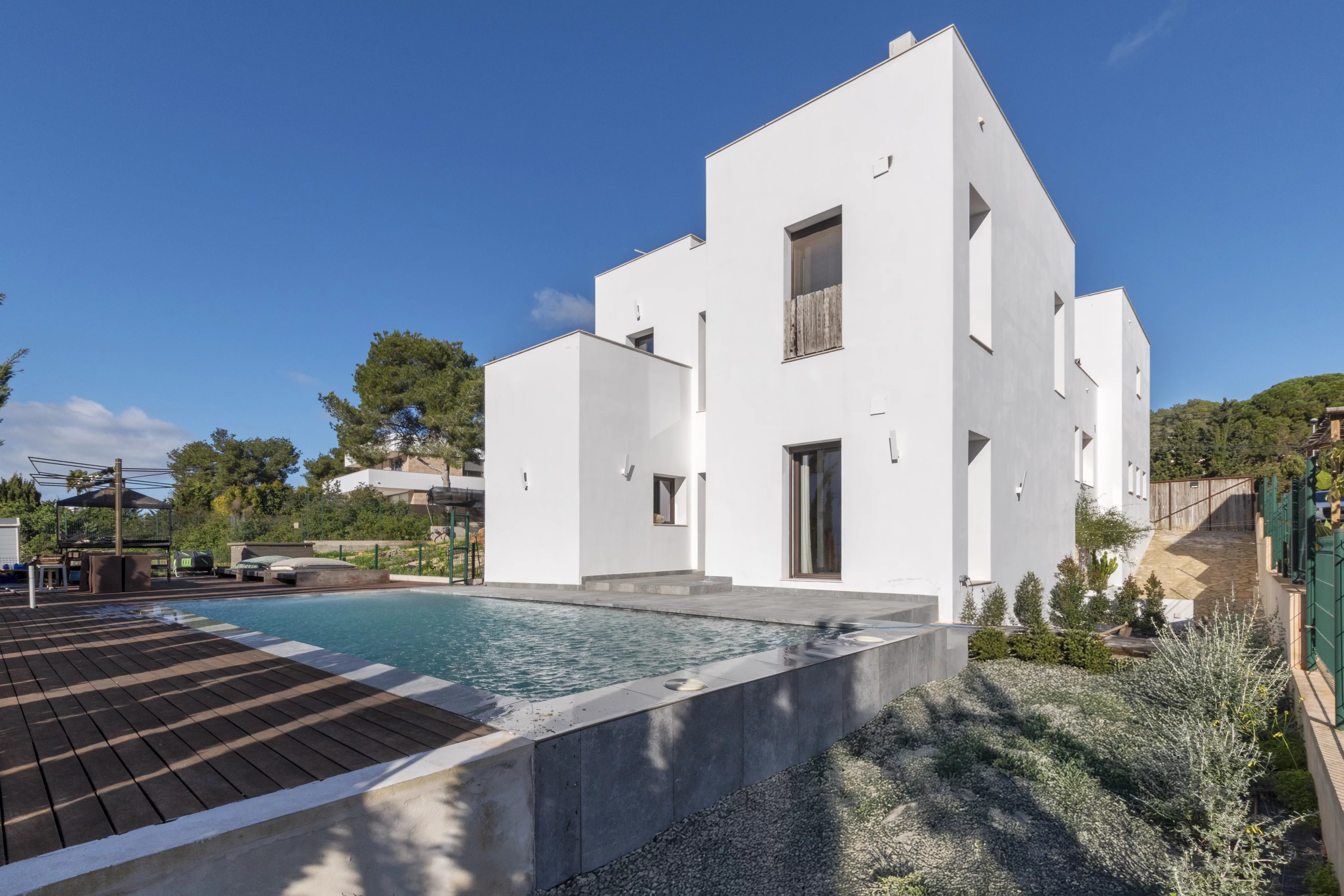 Recently built house with private pool in the centre of Santa Eulalia, Ibiza