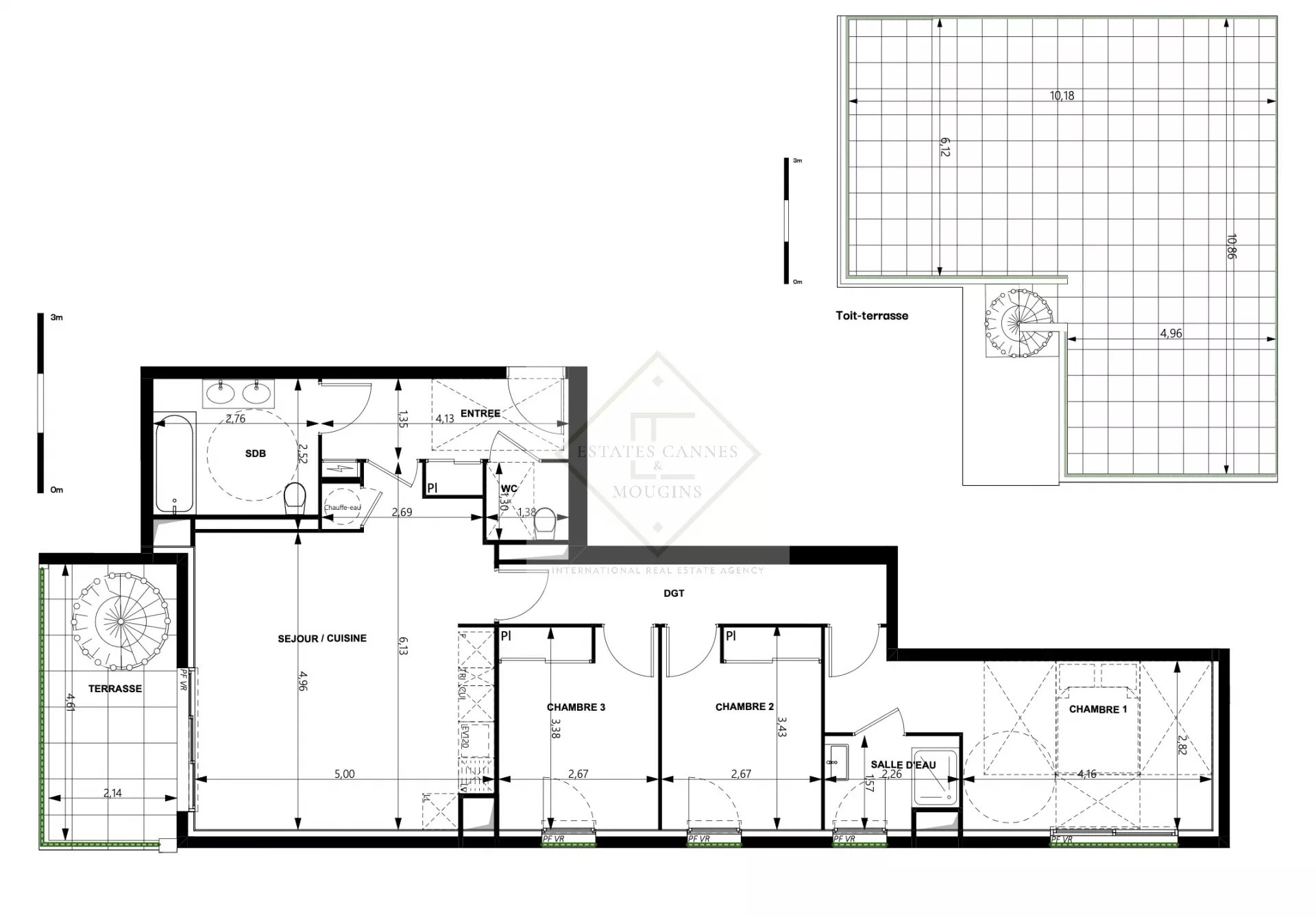 Adresse exclusive – Appartement dernier étage avec rooftop à 100 m de la plage — photo 3