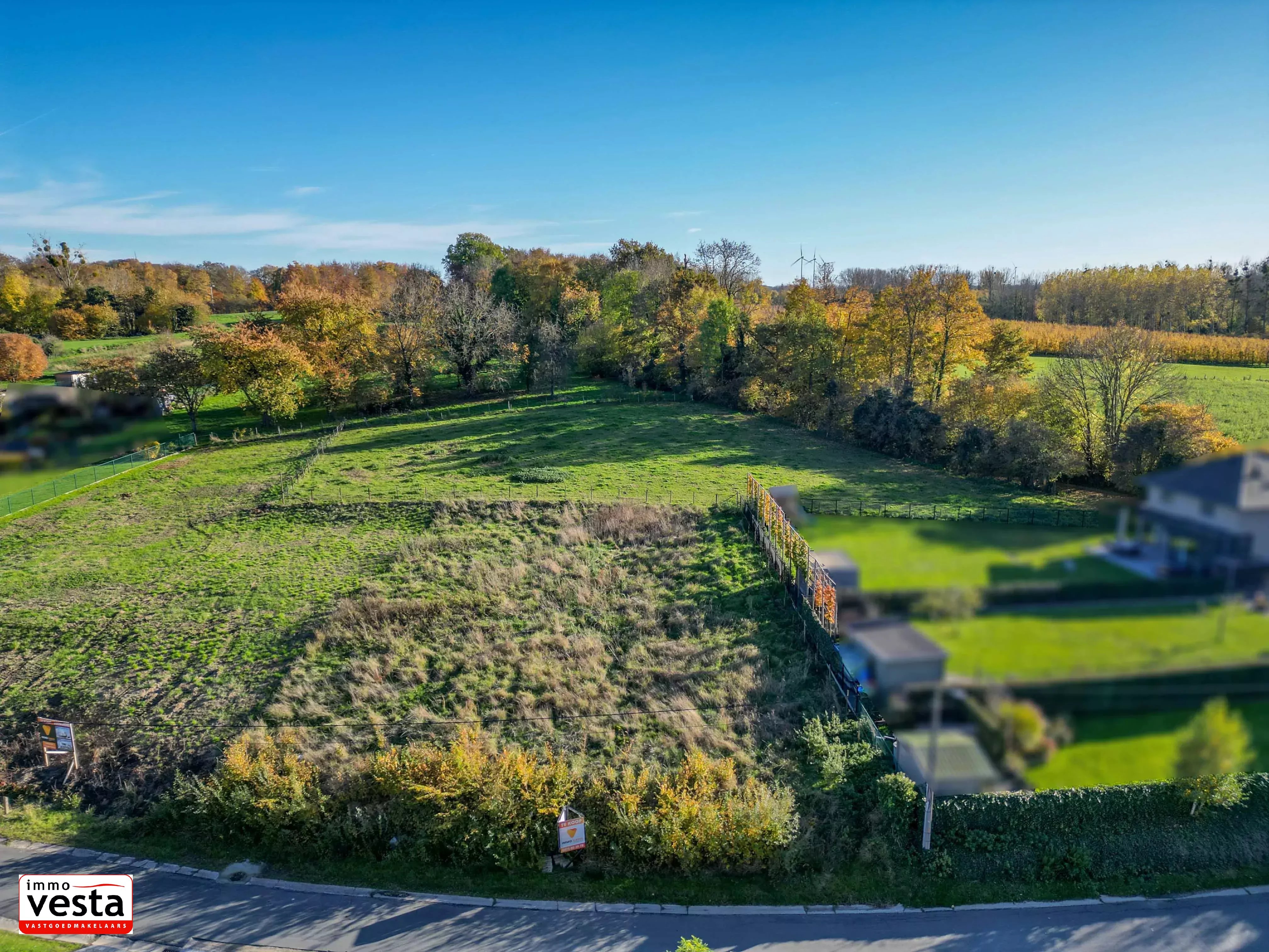 Landelijke gelegen bouwgrond voor  halfopen bebouwing