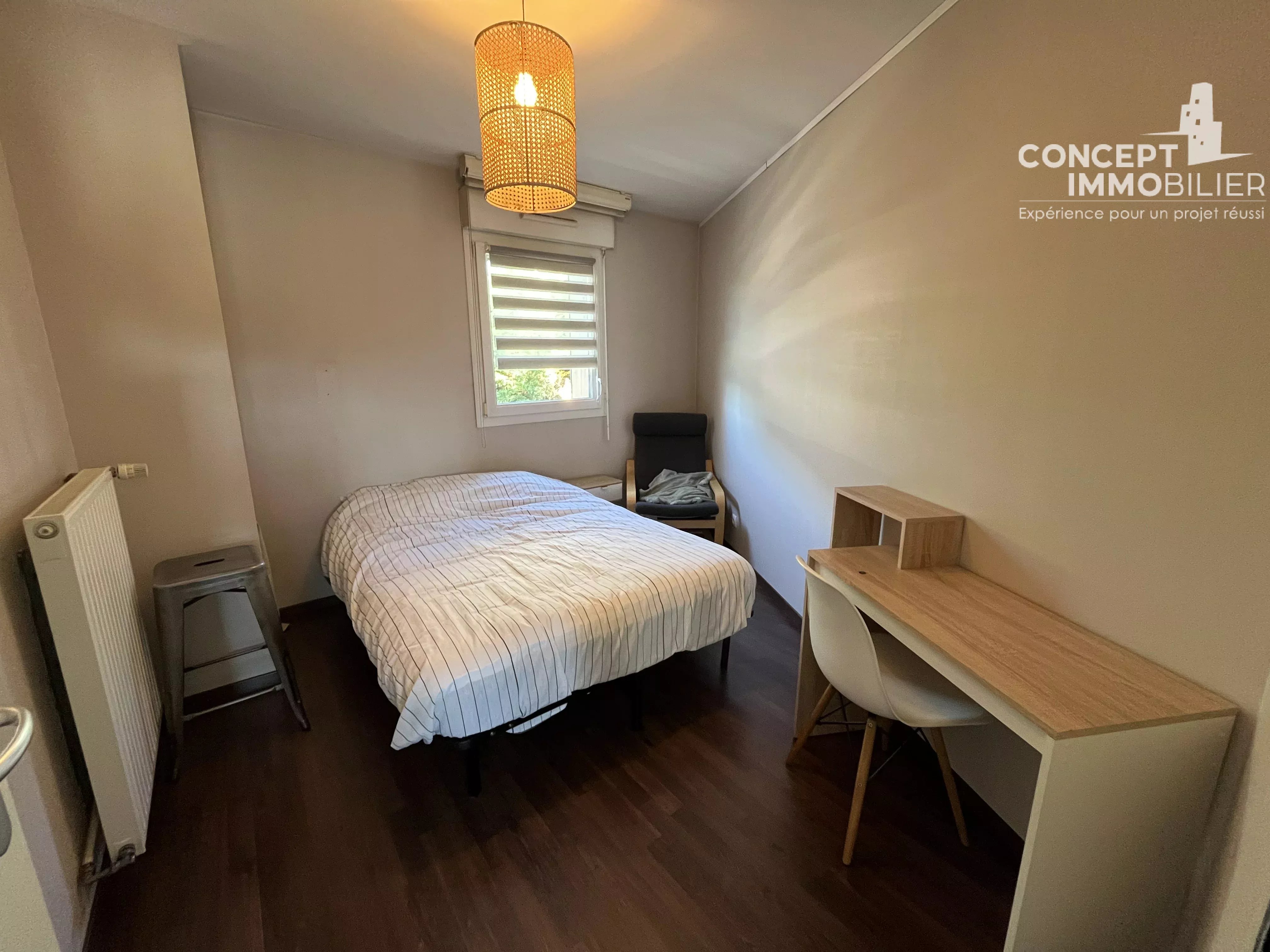 Appartement meublé F3 de 60 m² avec terrasse, garage et cave à Terville