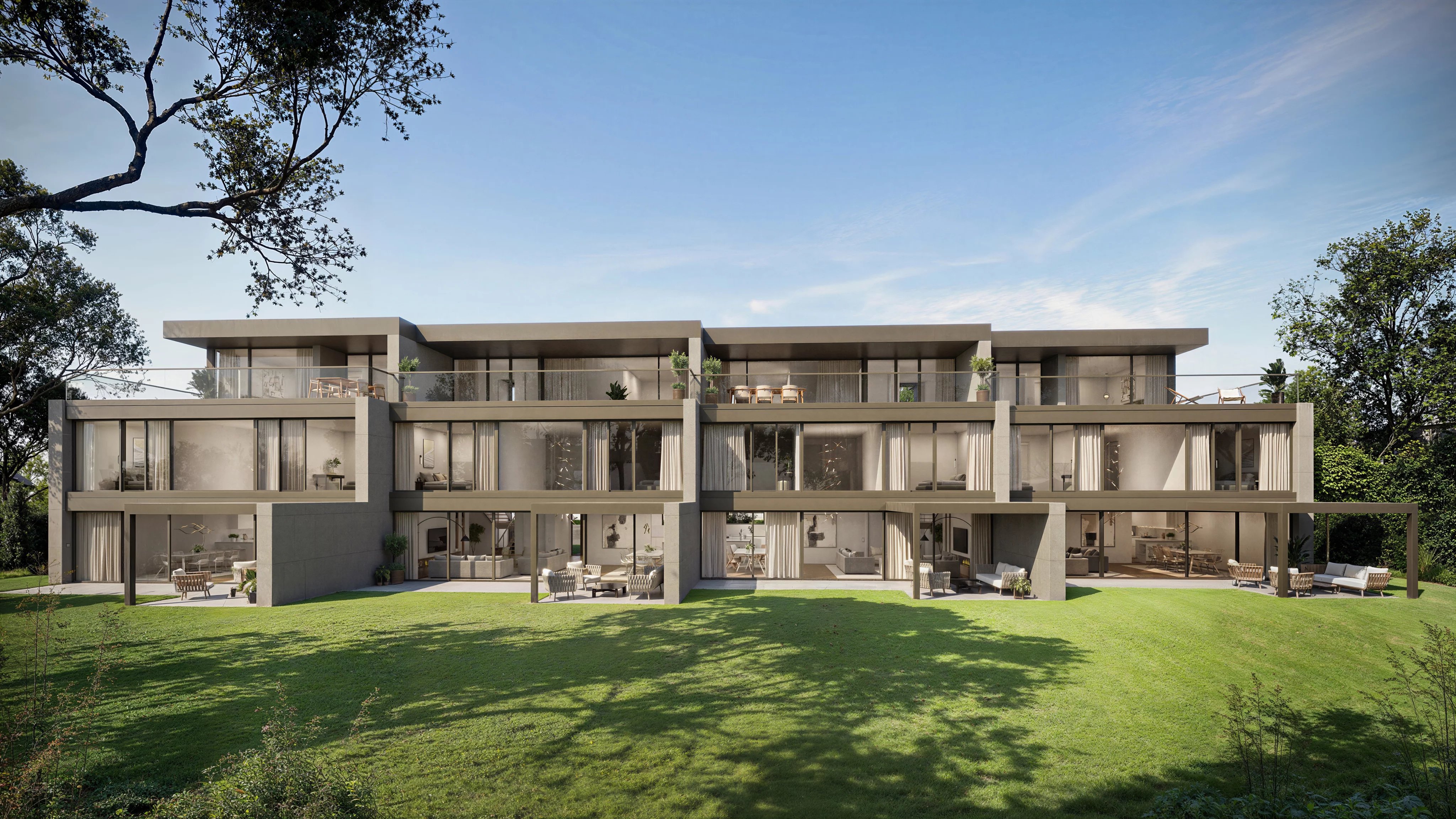 Exclusive Off-Plan development of four contemporary townhouses in Pinchat, Carouge