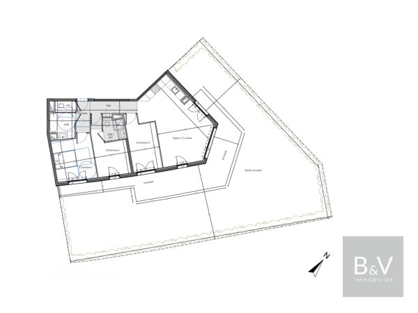 Exceptional 4-room apartment with garden — photo 2