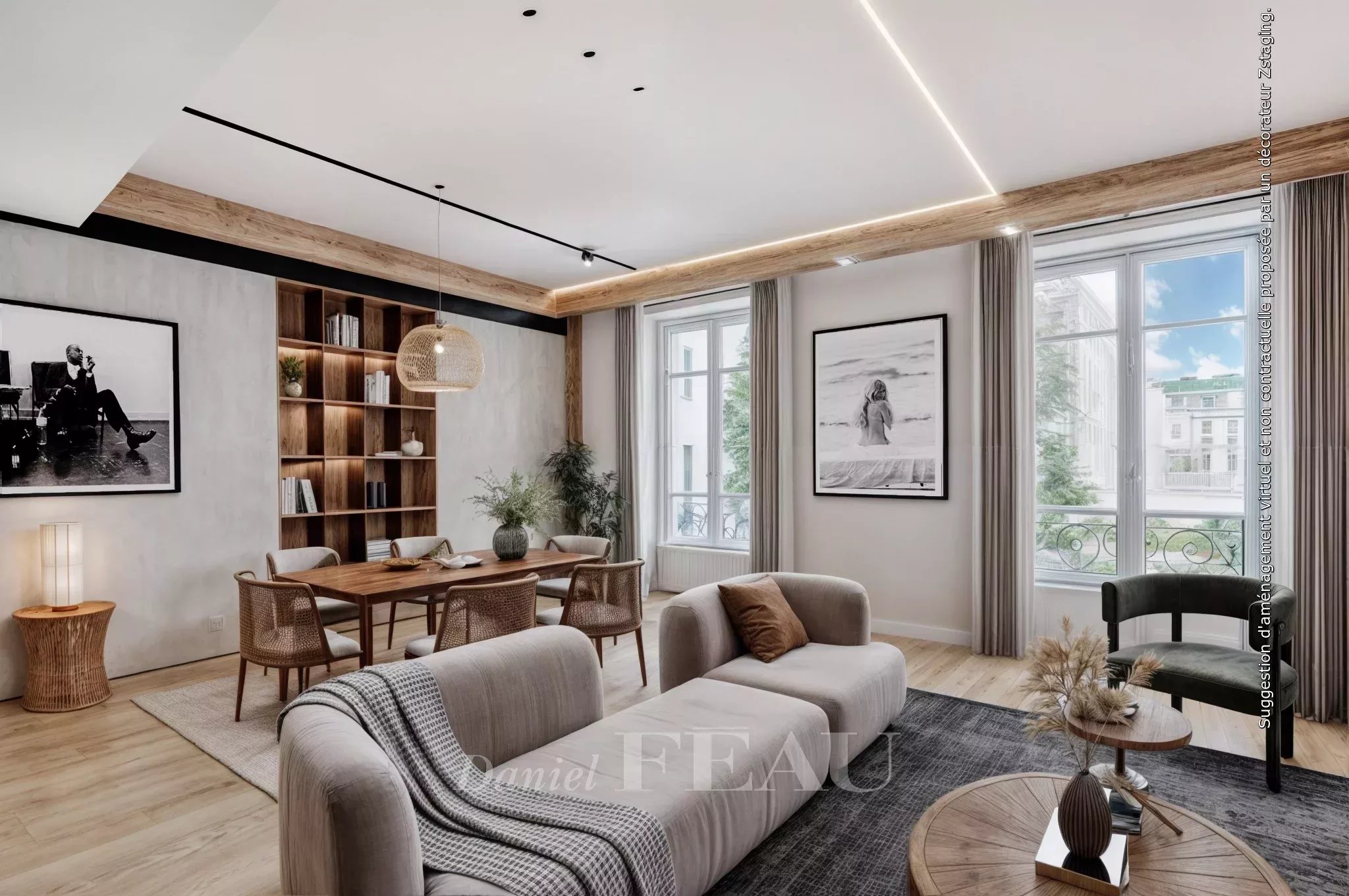 Paris XVIème  - Village d'Auteuil, ancien, duplex, vues dégagées.