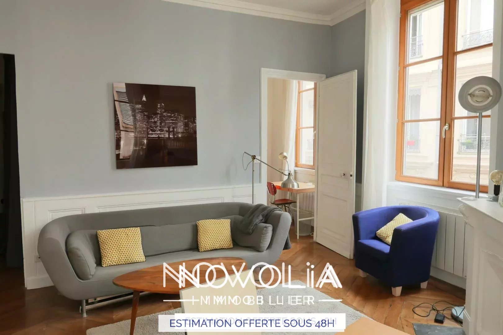 Achat Appartement Surface de 44.5 m/ Total carrez : 44 m, 2 pices, Lyon 1er (69001)