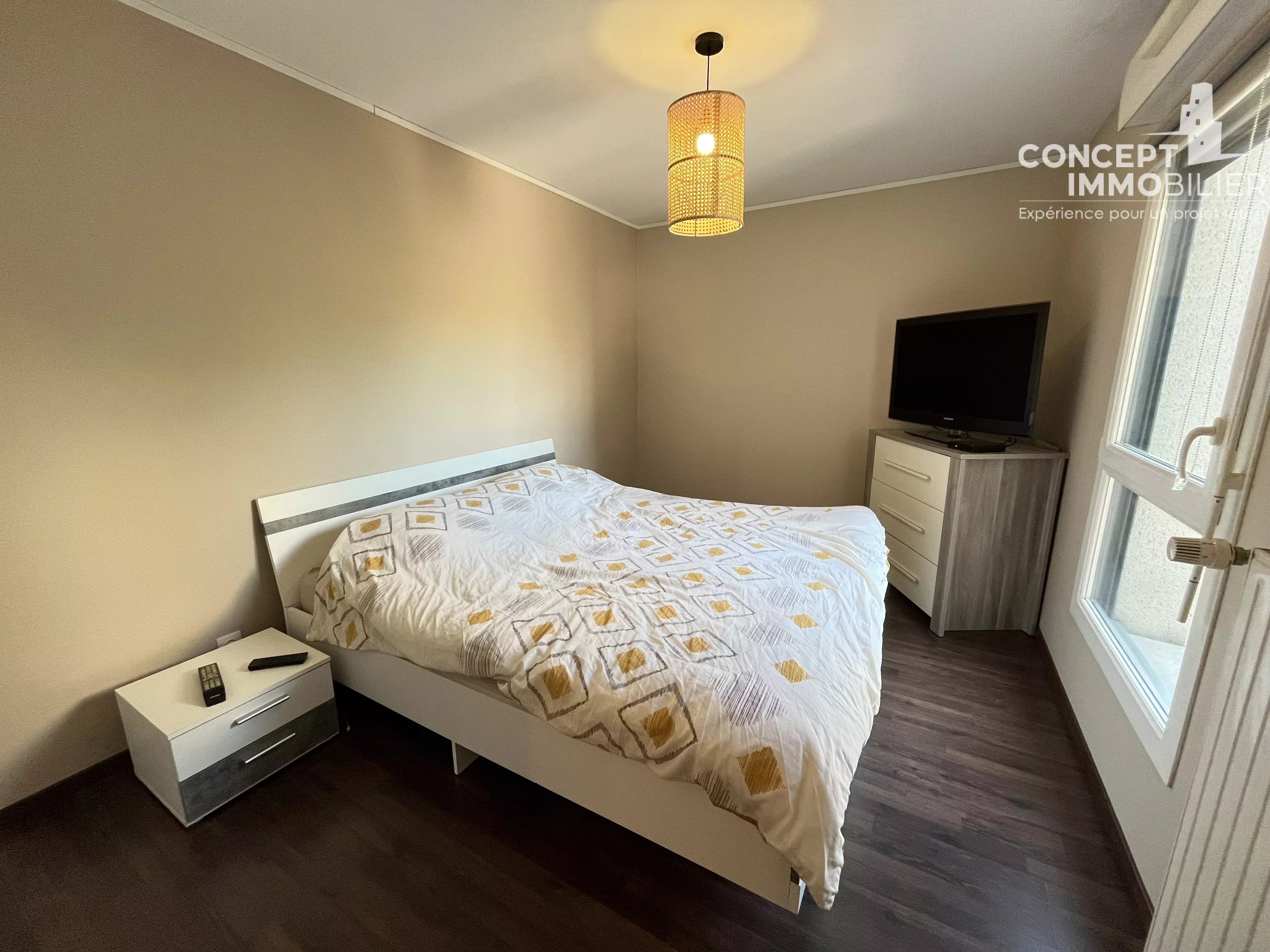 Appartement meublé F3 de 60 m² avec terrasse, garage et cave à Terville