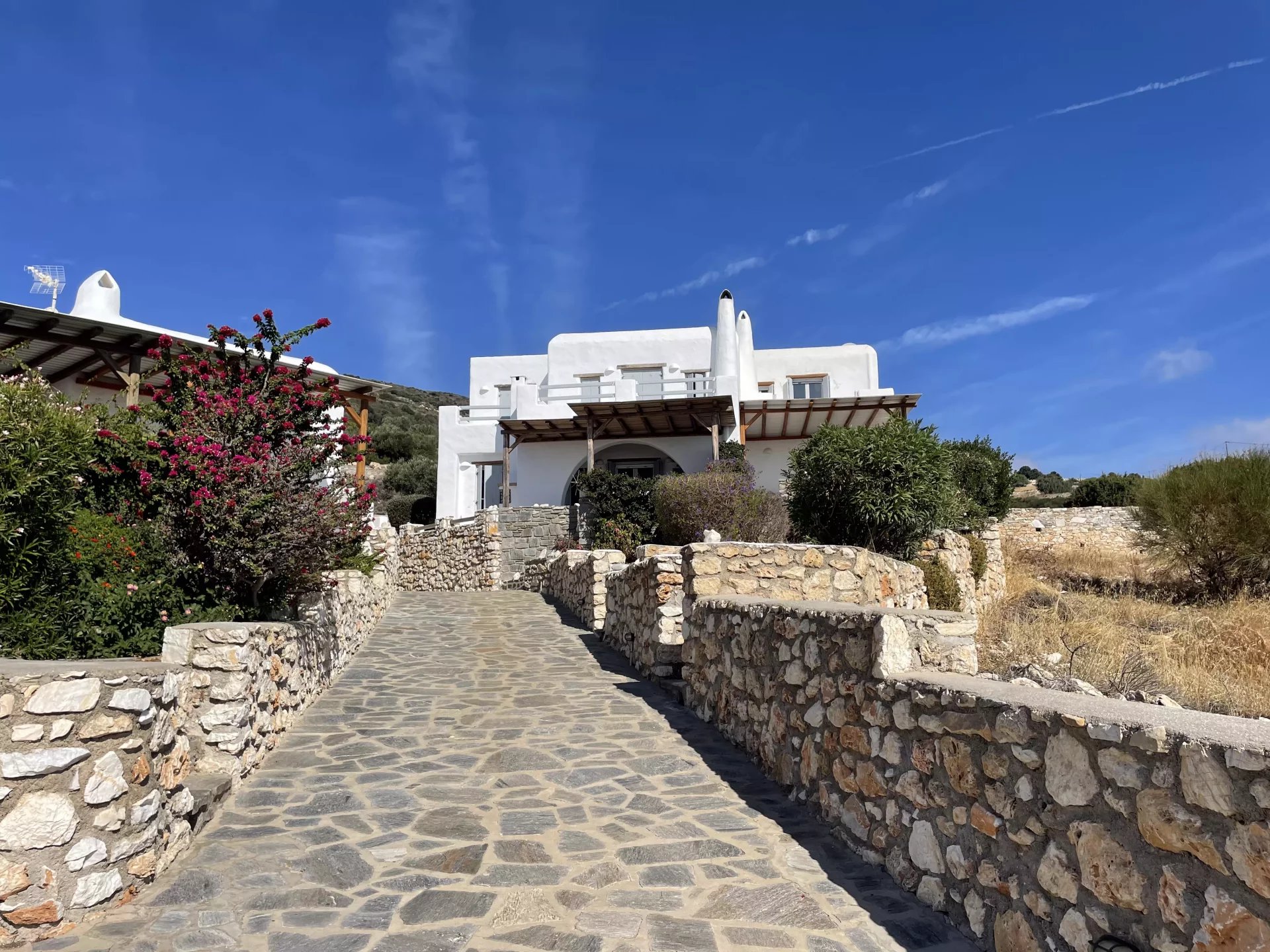 Charming Cycladic House with Sea View in Aspro Chorio, Paros Island