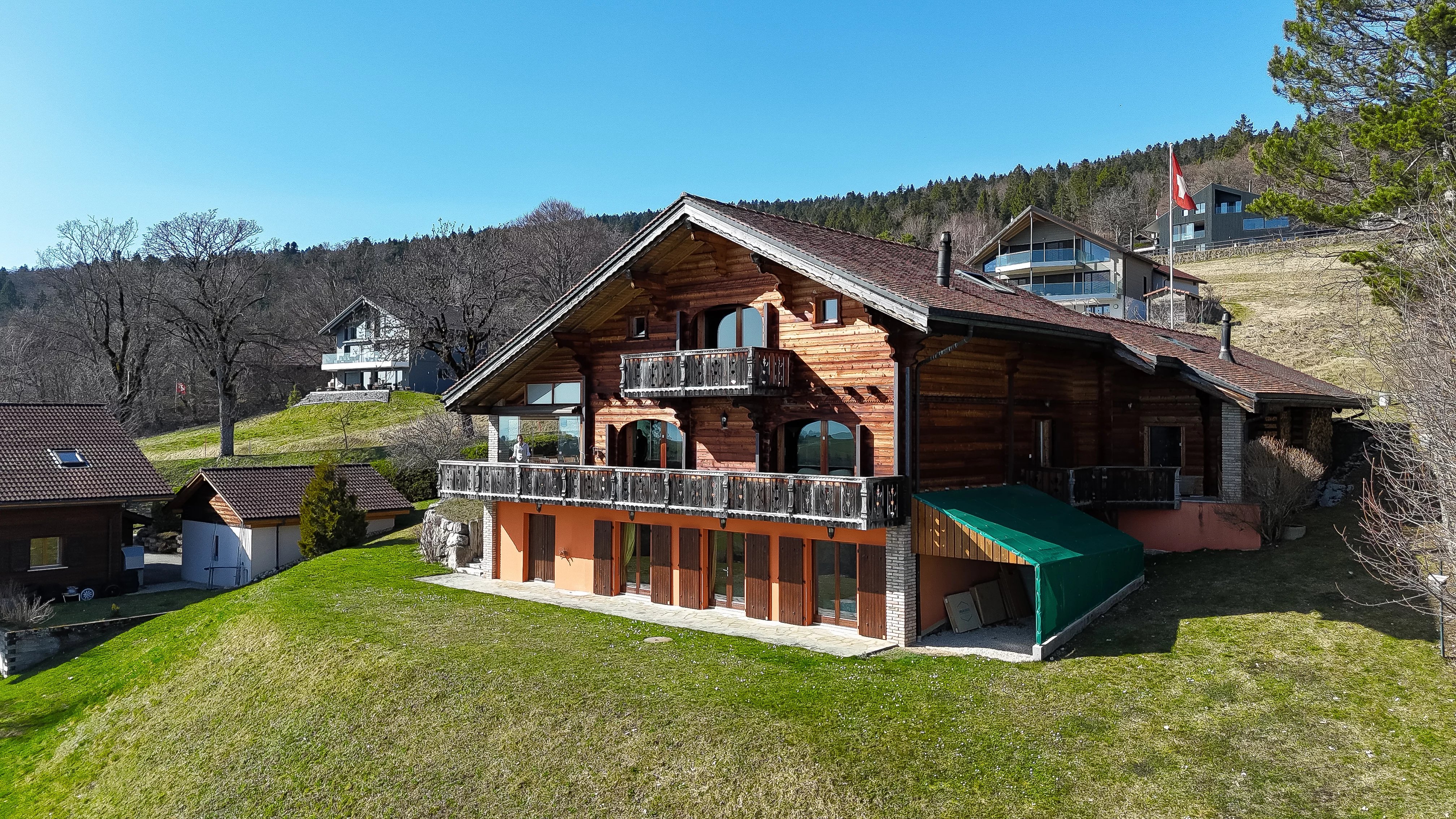 Villa d’exception au charme alpin avec vue imprenable