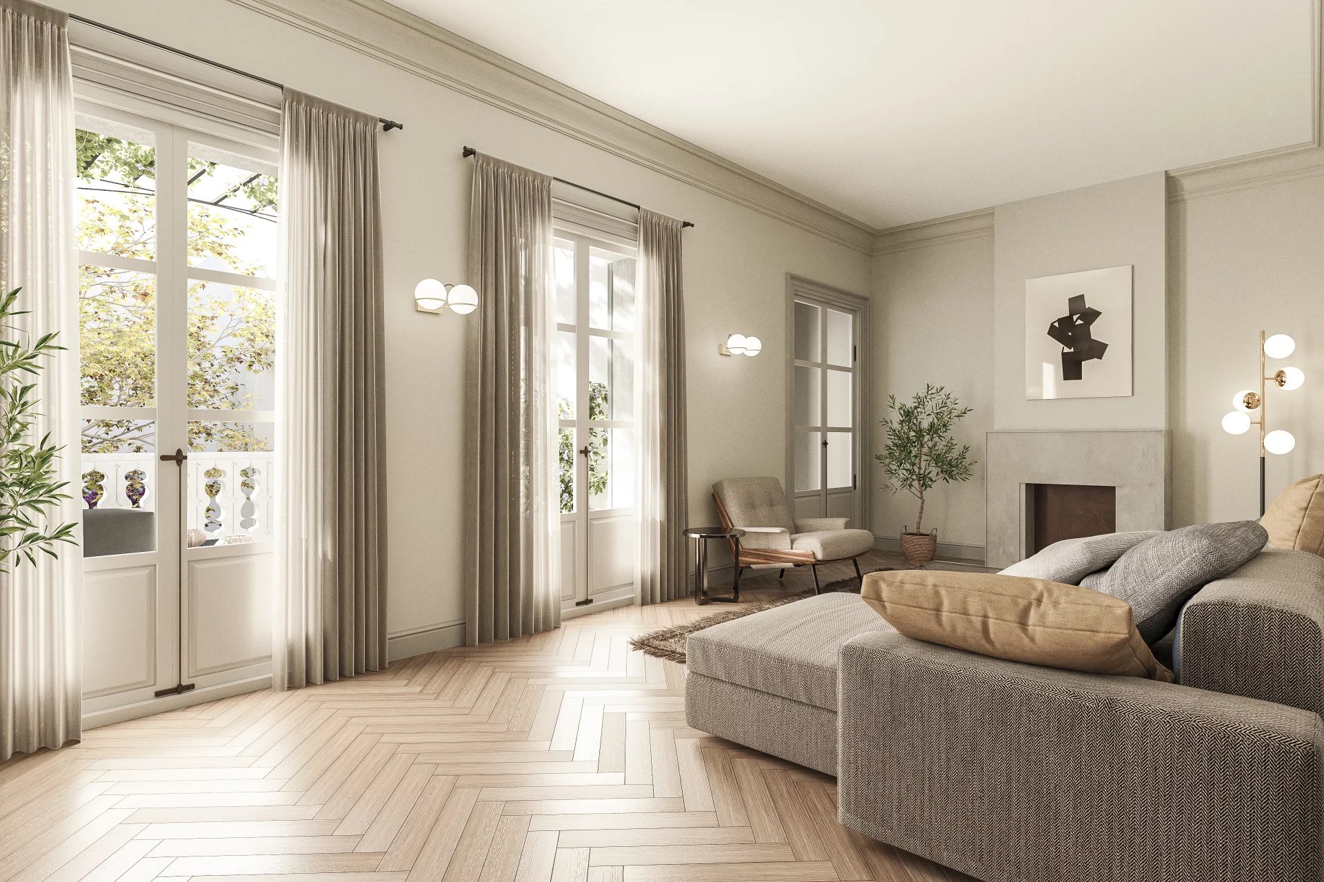 New Duplex Garden Apartment with Rooftop Terrace