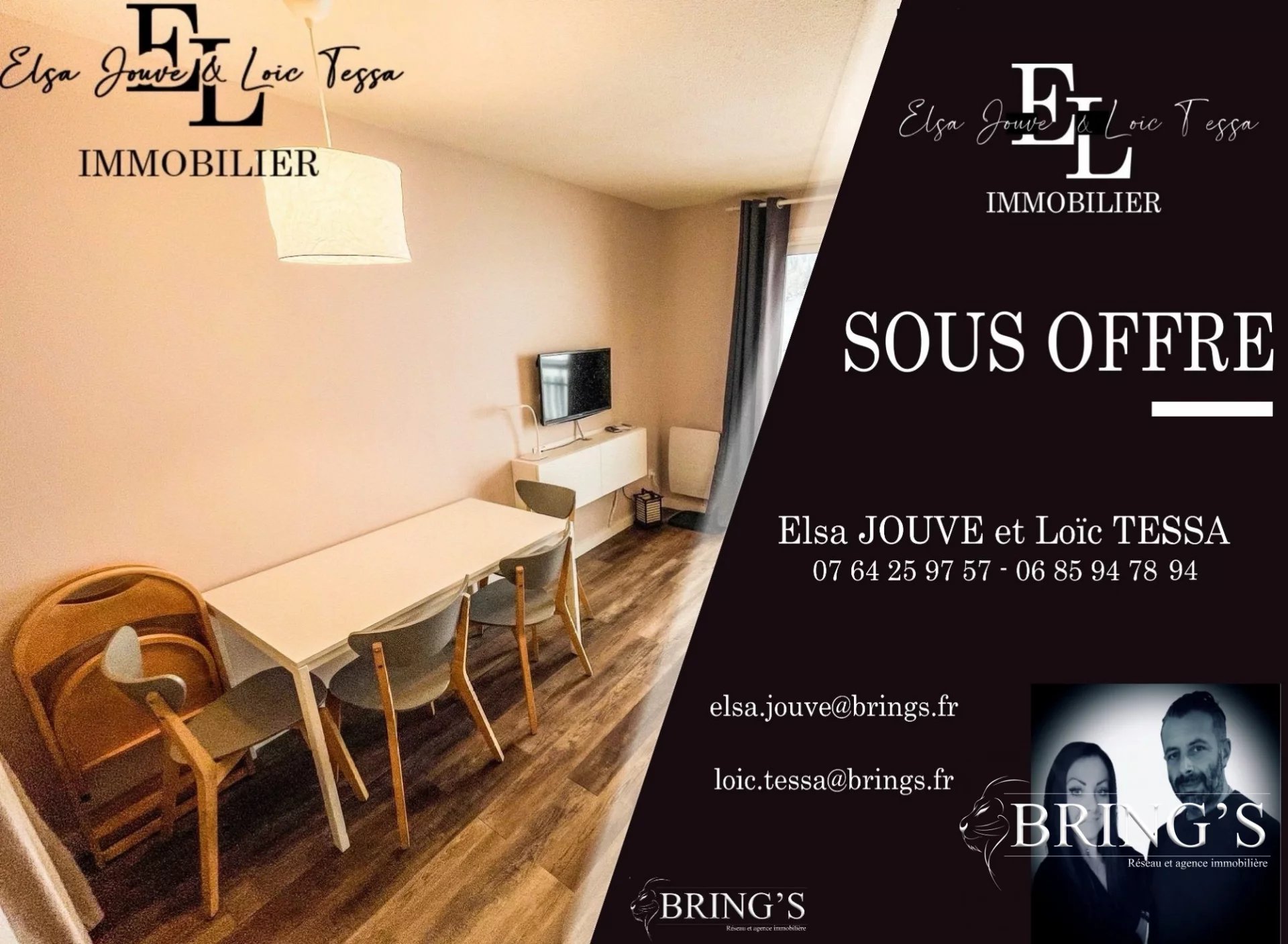 T2 28 m² face aux pistes