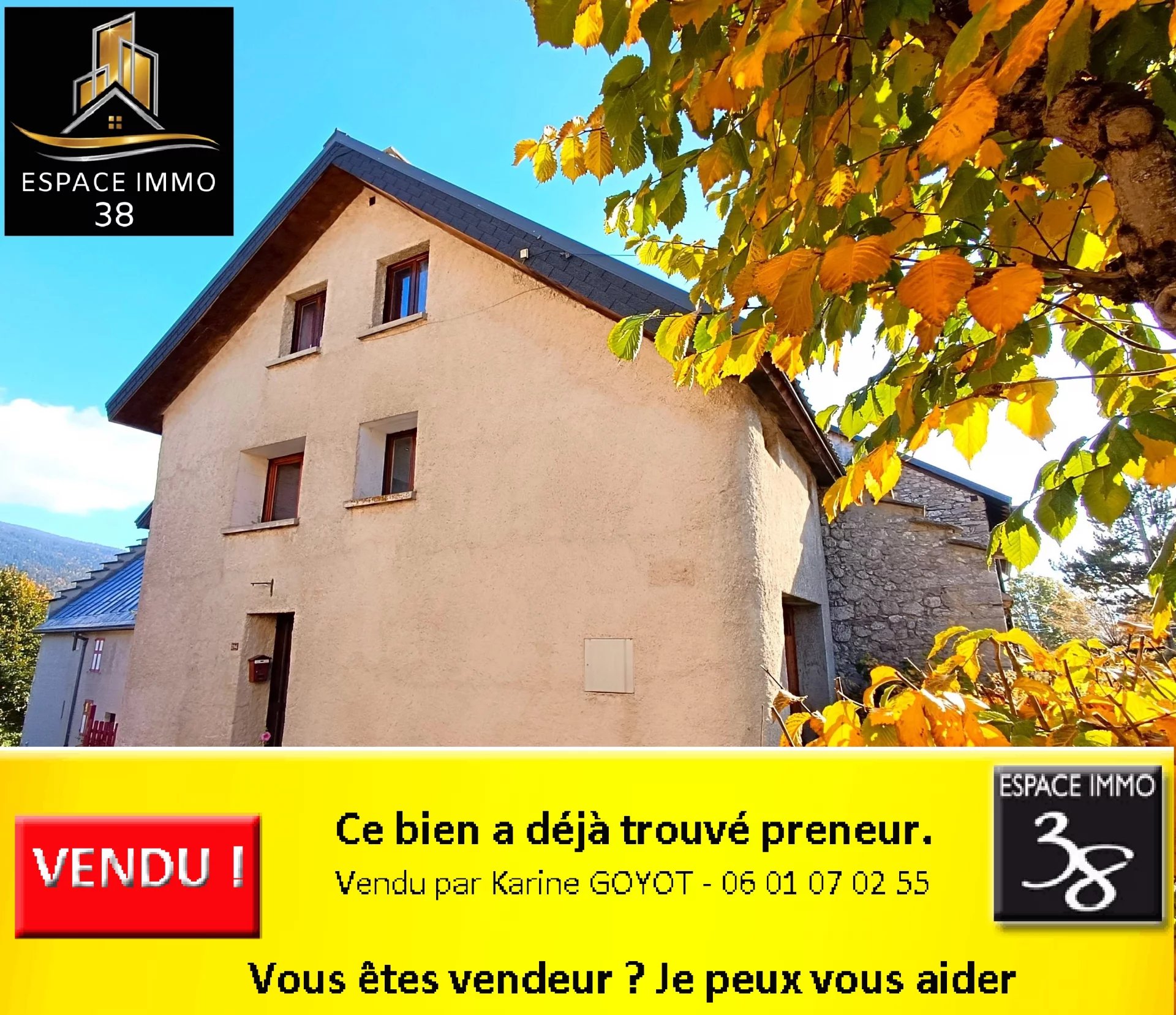 Chaleureuse maison avec garage et jardinet !