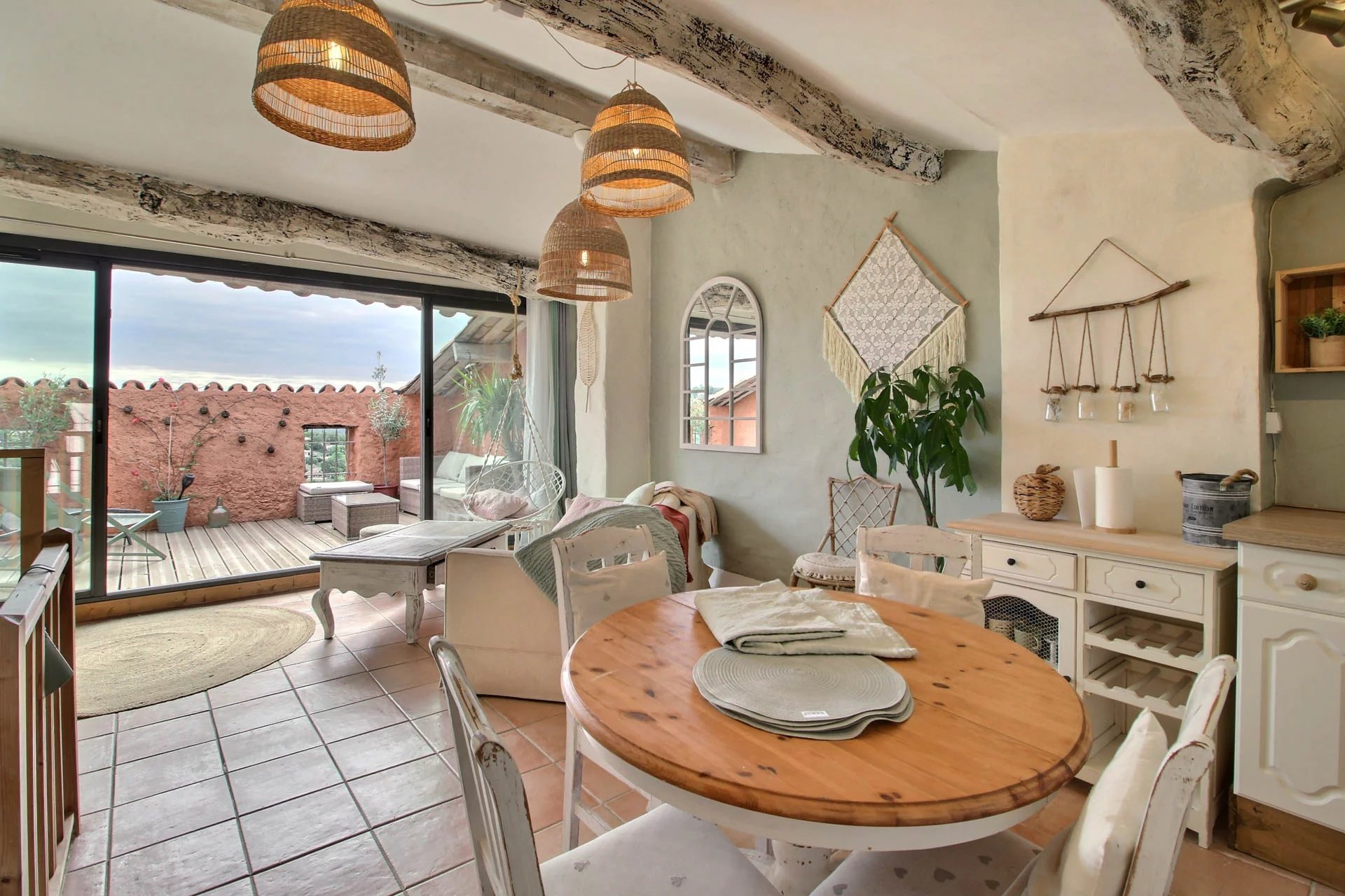 Beautiful renovated village house with roof terrace - Callian