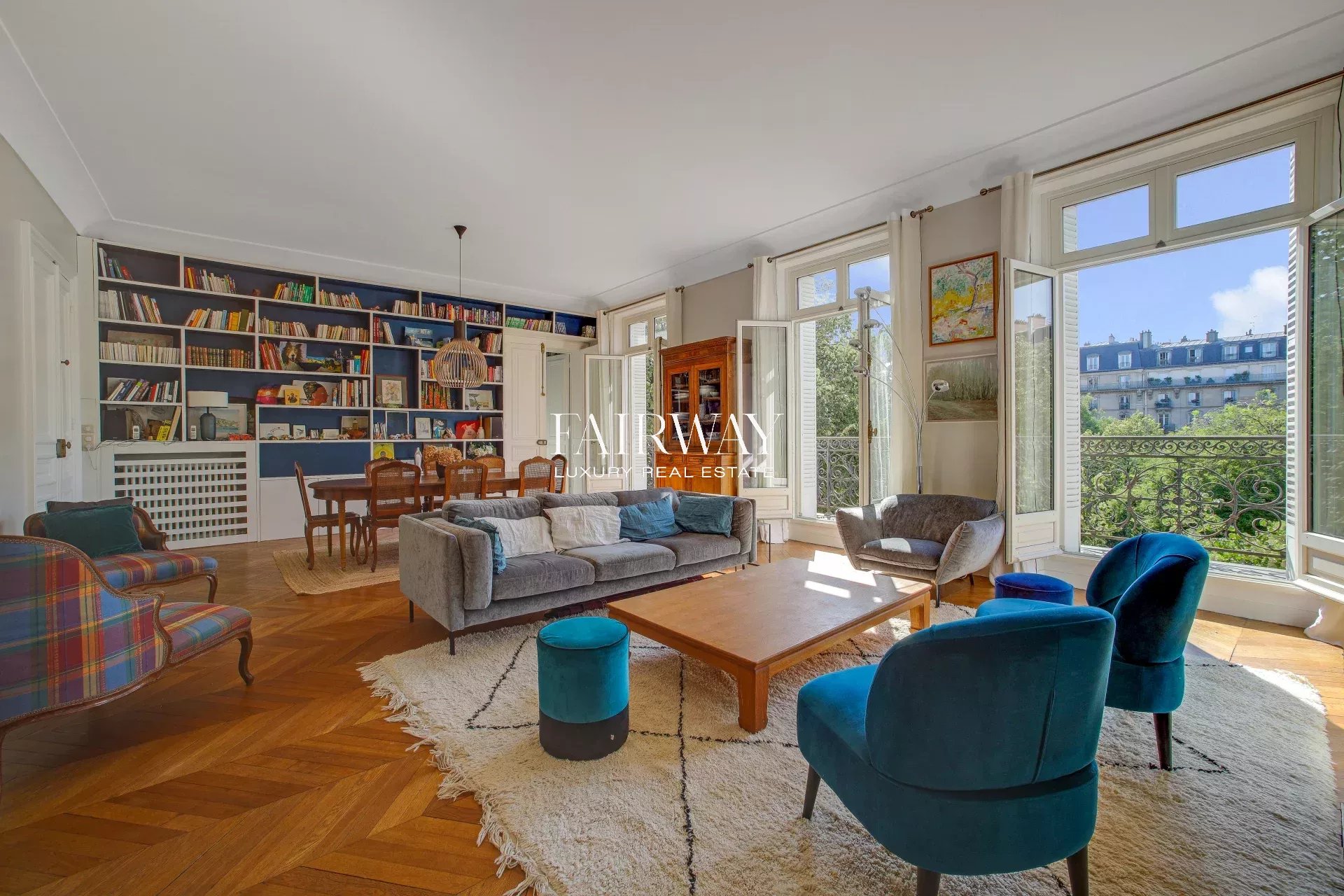 Appartement familial de standing de 213m² avec 5 chambres dans le 8ème arrondissement de Paris
