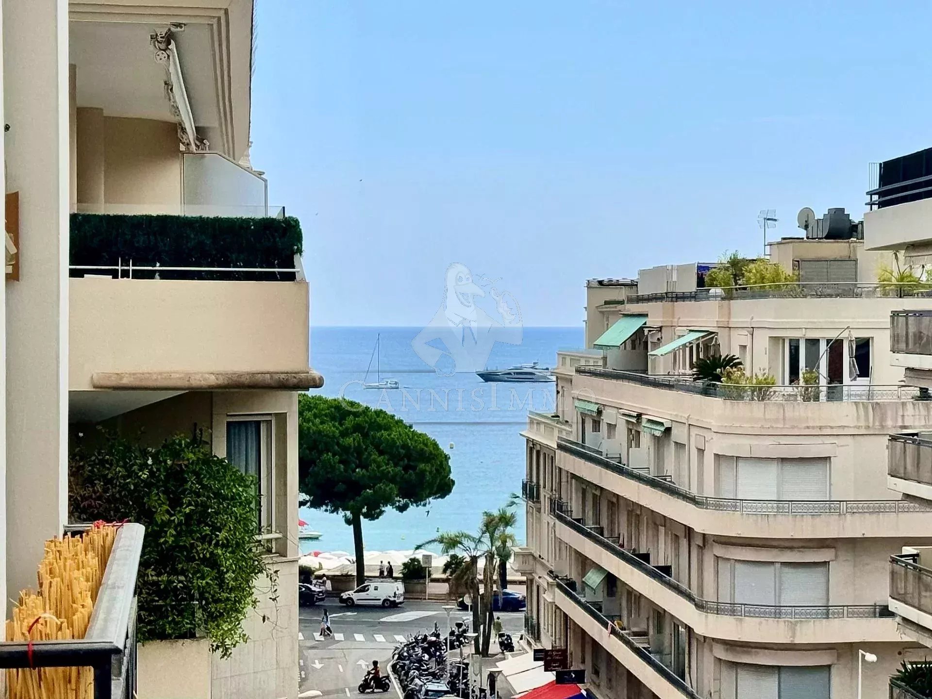 CANNES CROISETTE  3P VUE MER