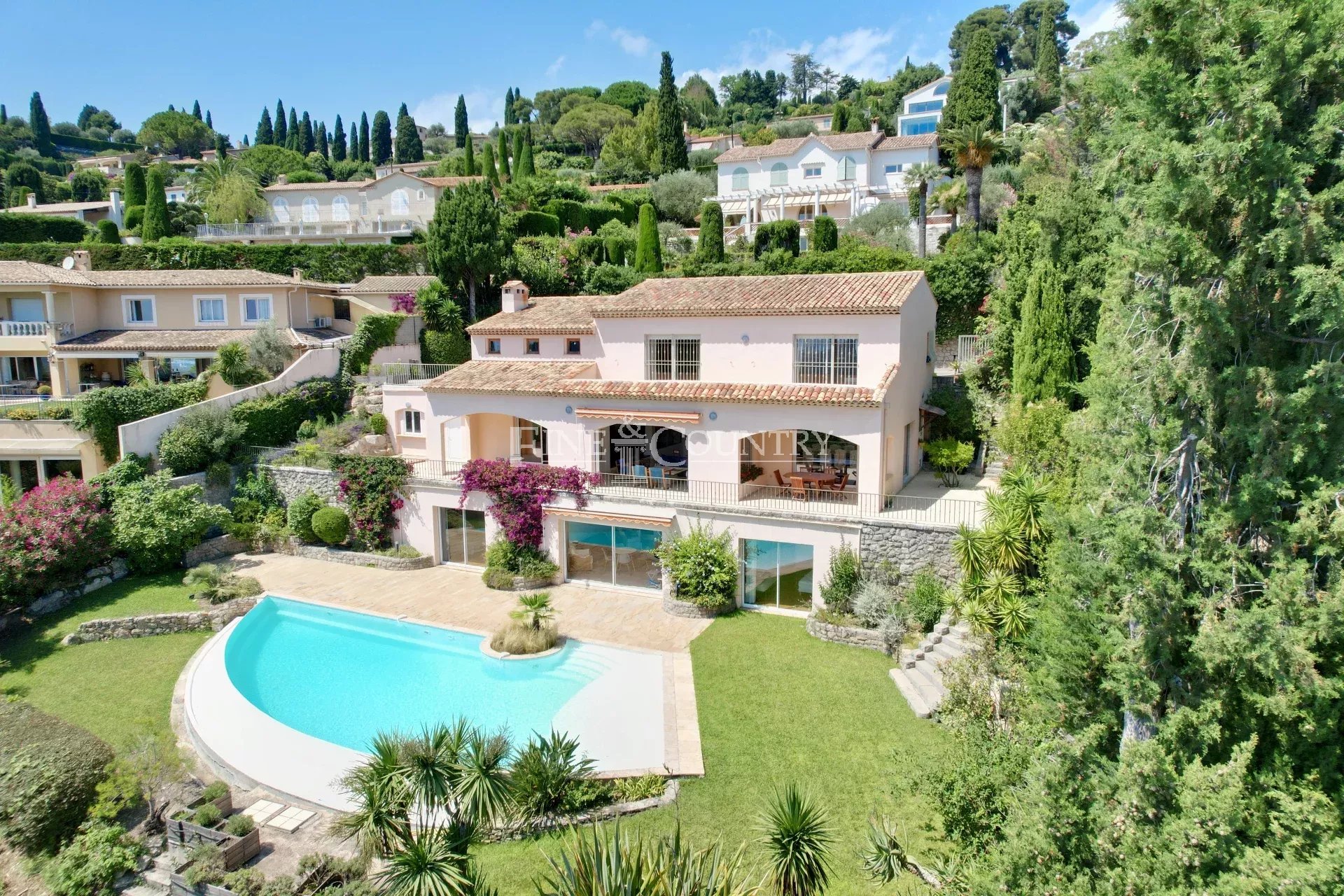 Photo of Villa For Sale walking distance from Mougins Village with Panoramic Sea View