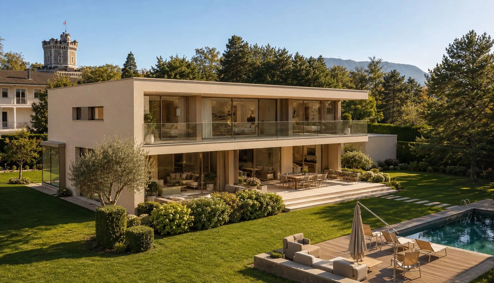 Somptueuse villa contemporaine au coeur de Cologny