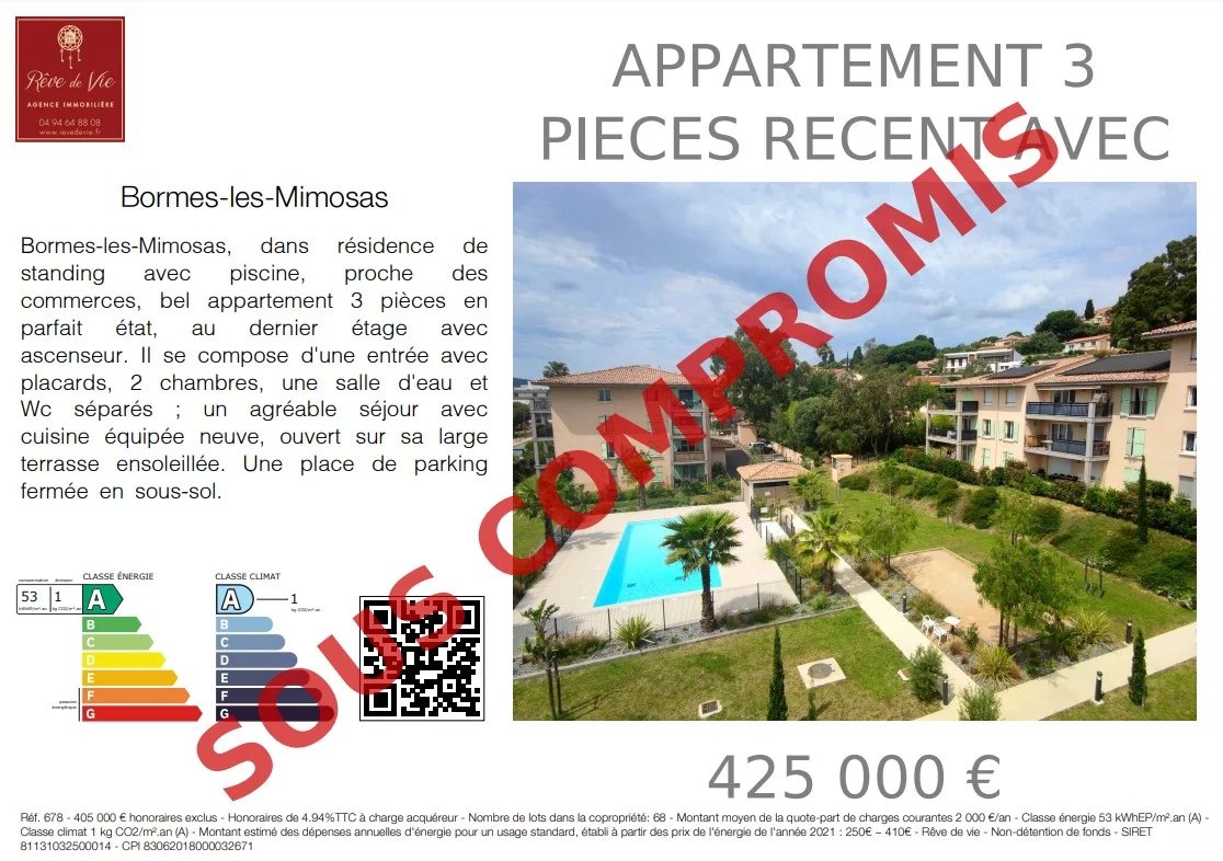 Vente Appartement Bormes-les-Mimosas